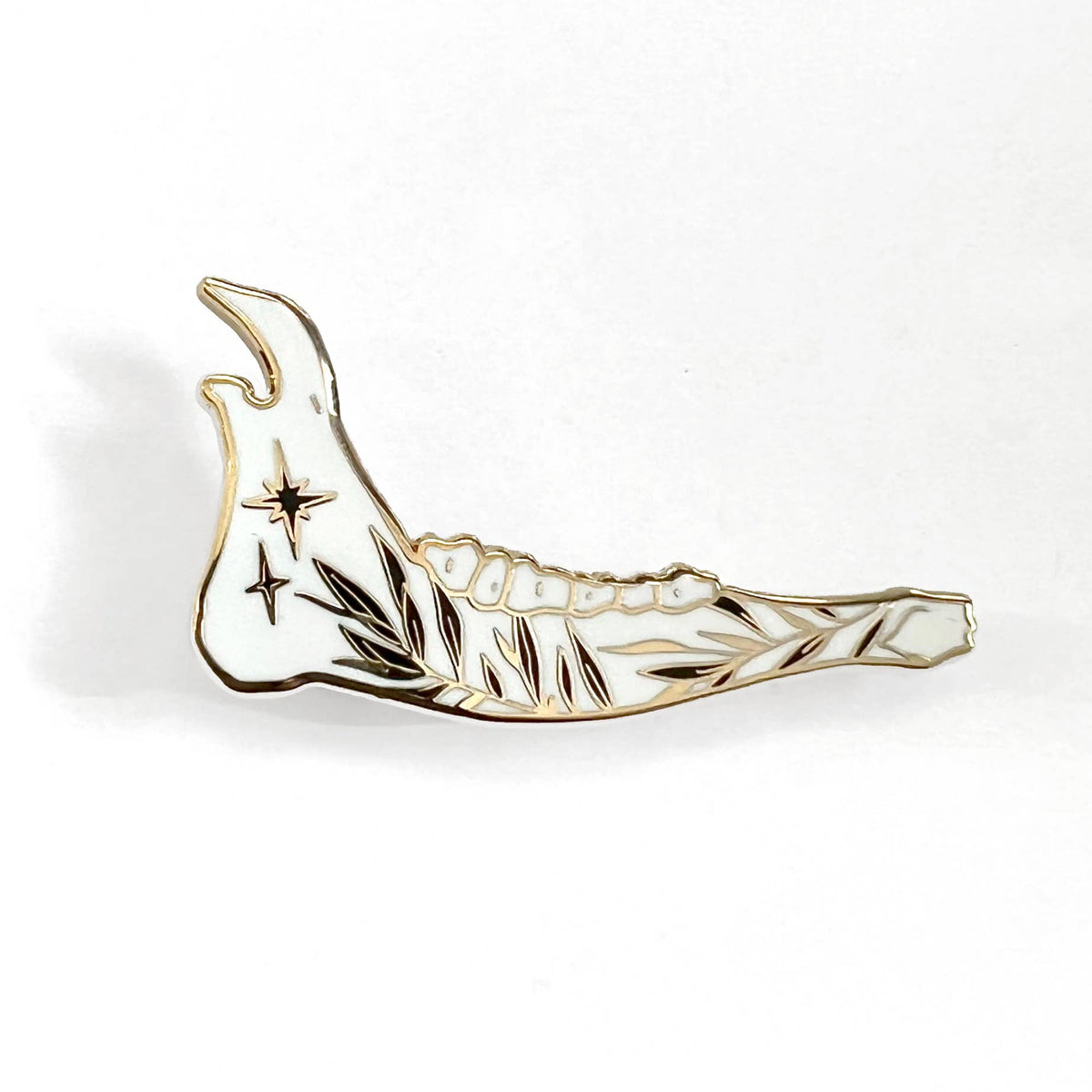 Deer Jawbone Enamel Pin
