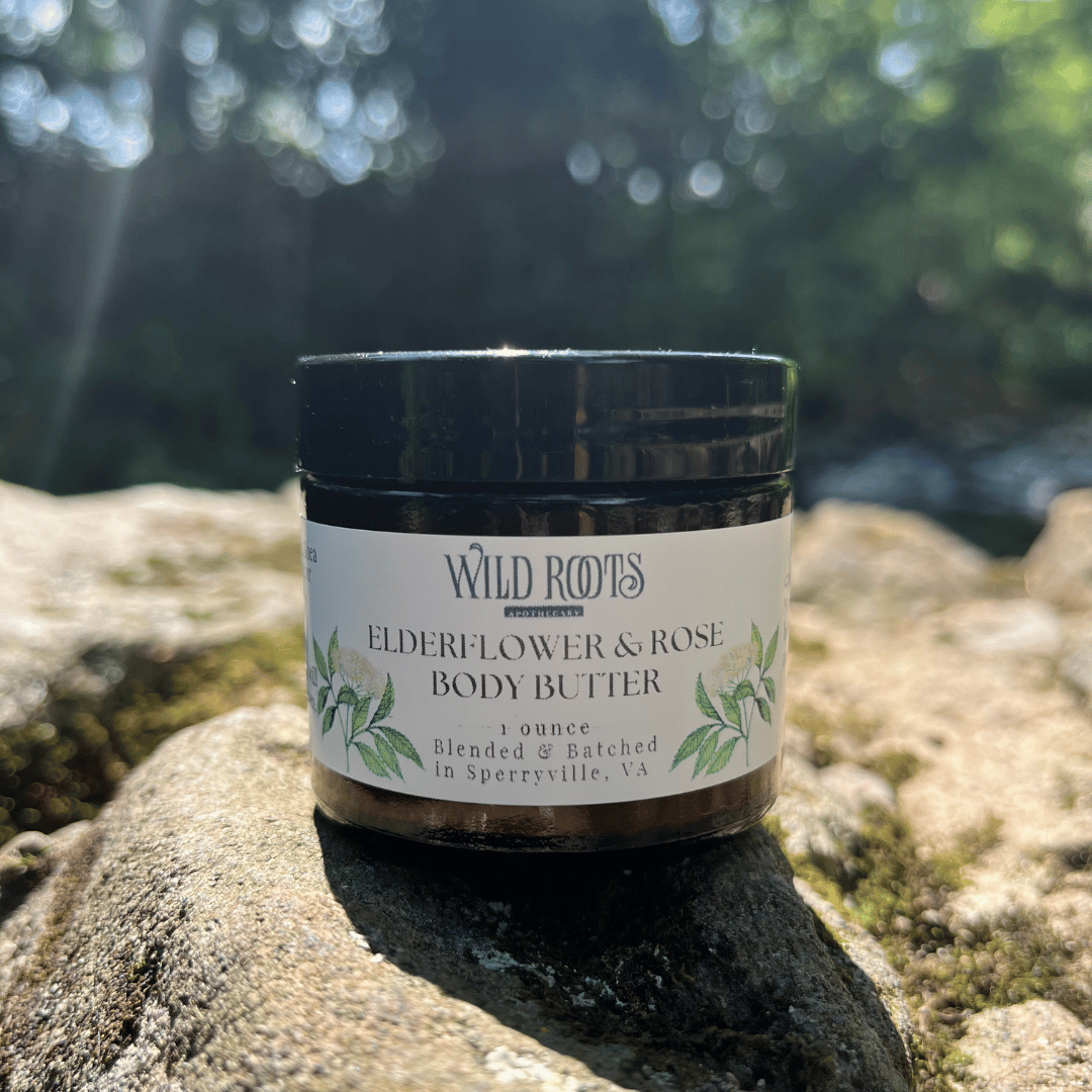 Elderflower and Rose Body Butter—Wild Roots Apothecary