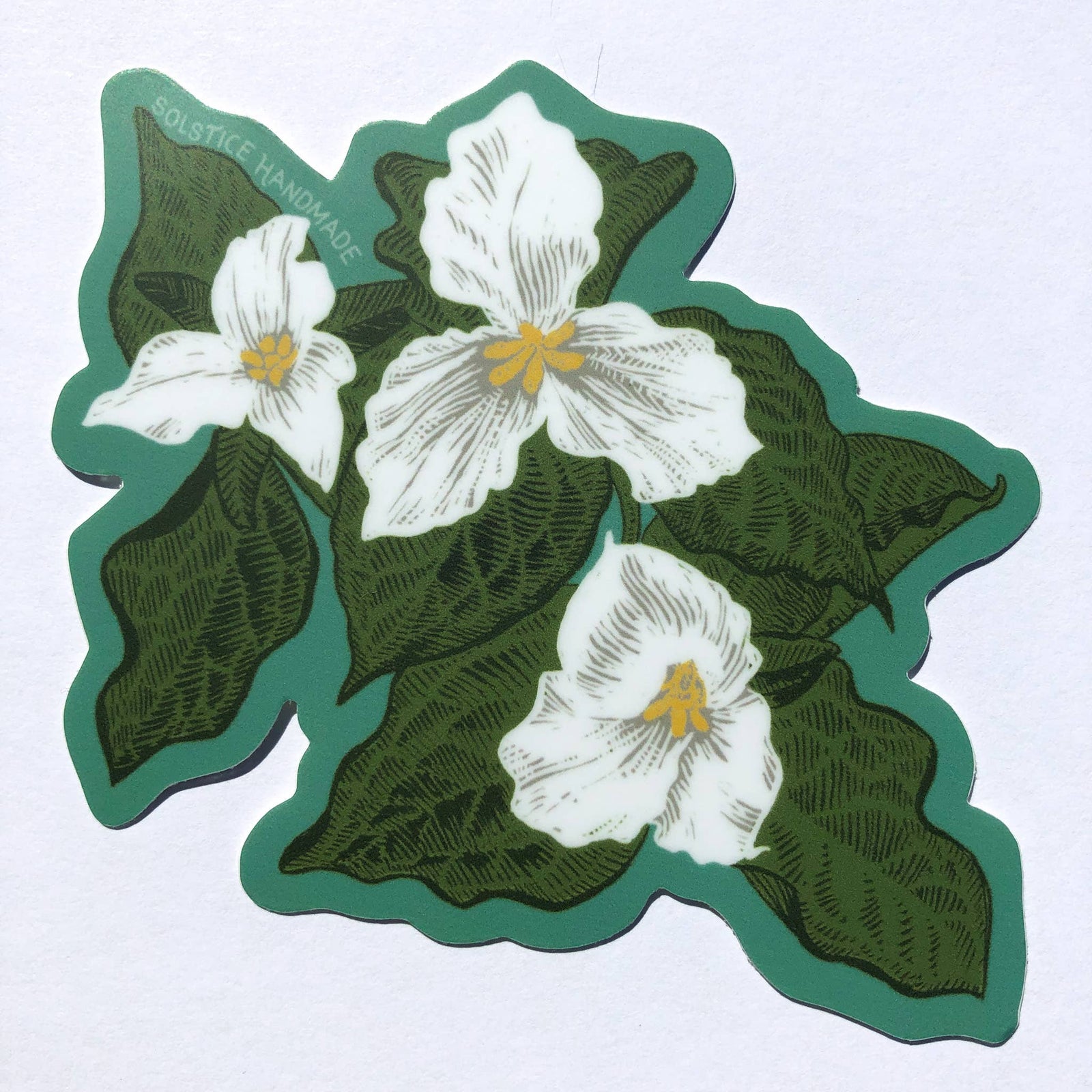 Great White Trillium Sticker
