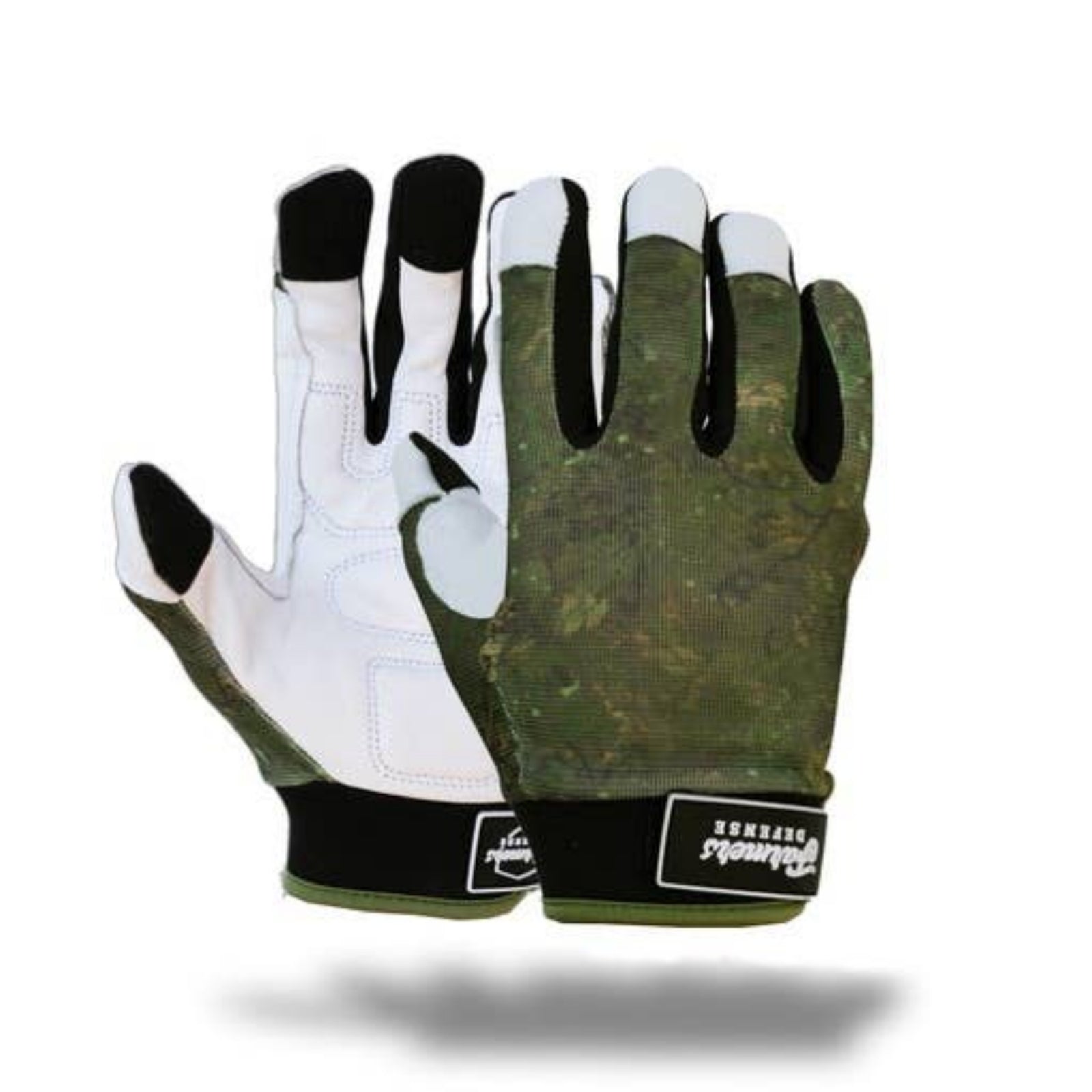 Green Brush Camo : Rugged Leather Glove