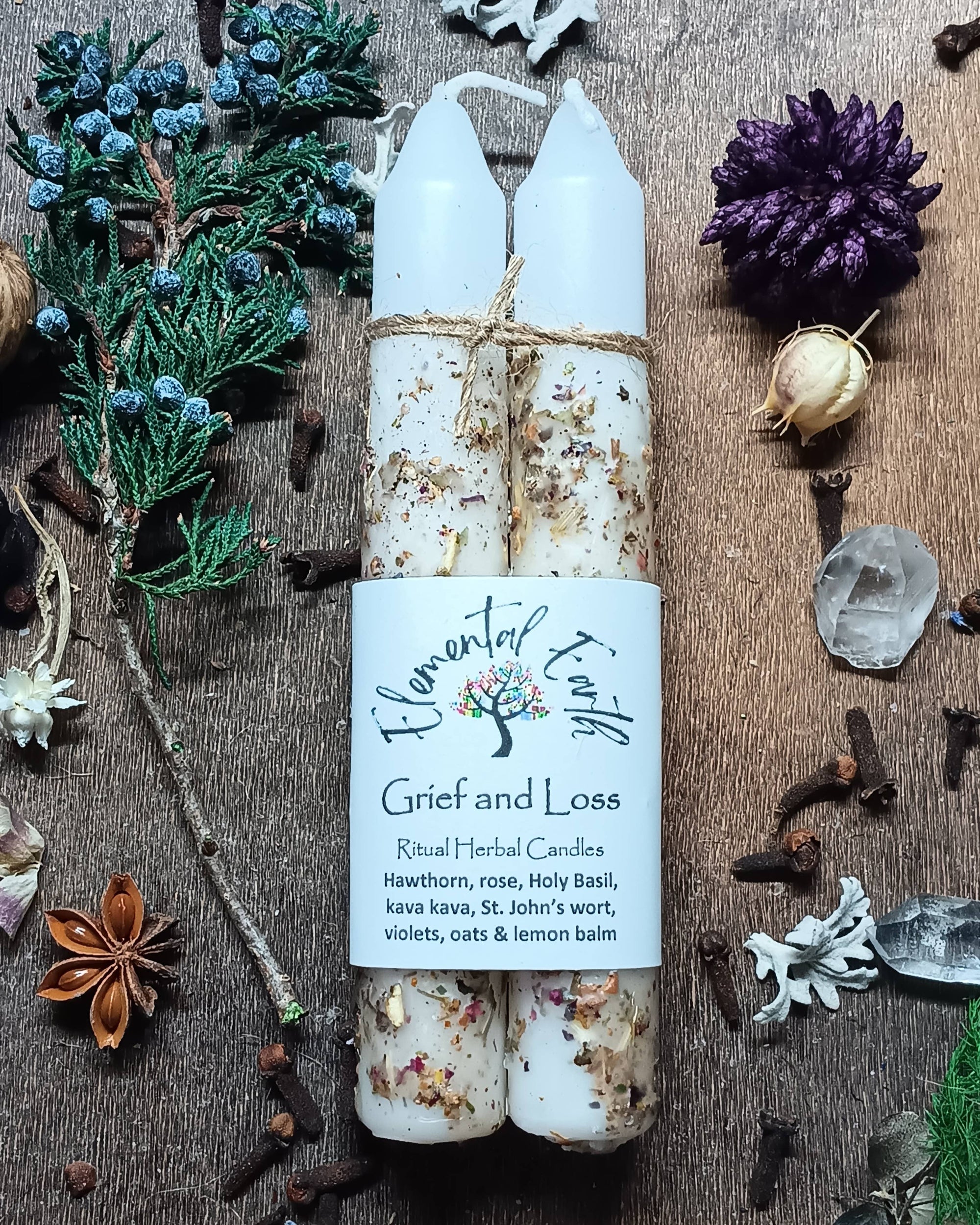 Grief and Loss Herbal Intention Candles