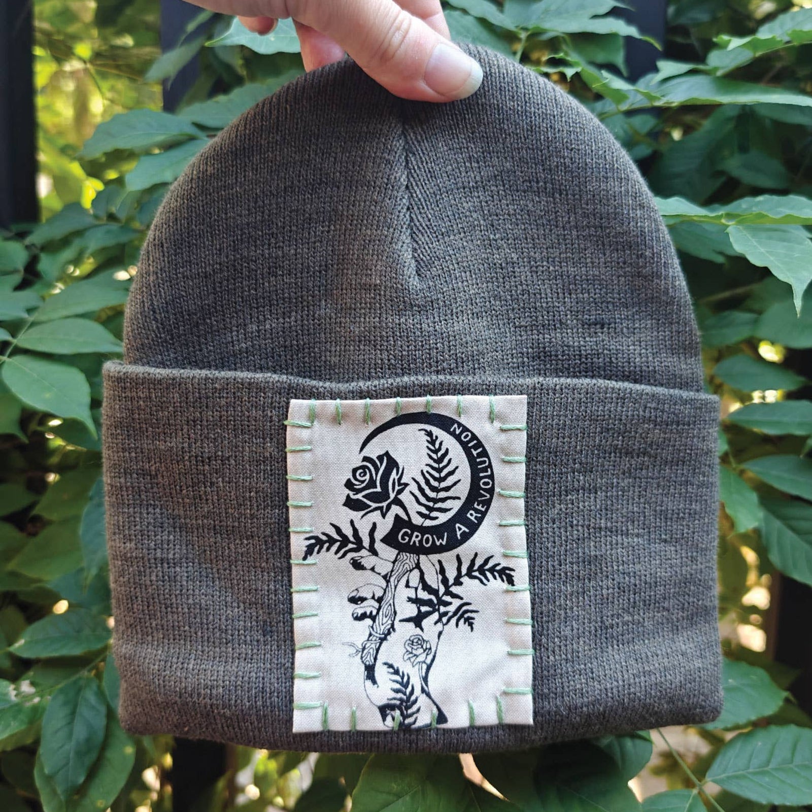 Grow a Revolution Patch Hat: Moss Green