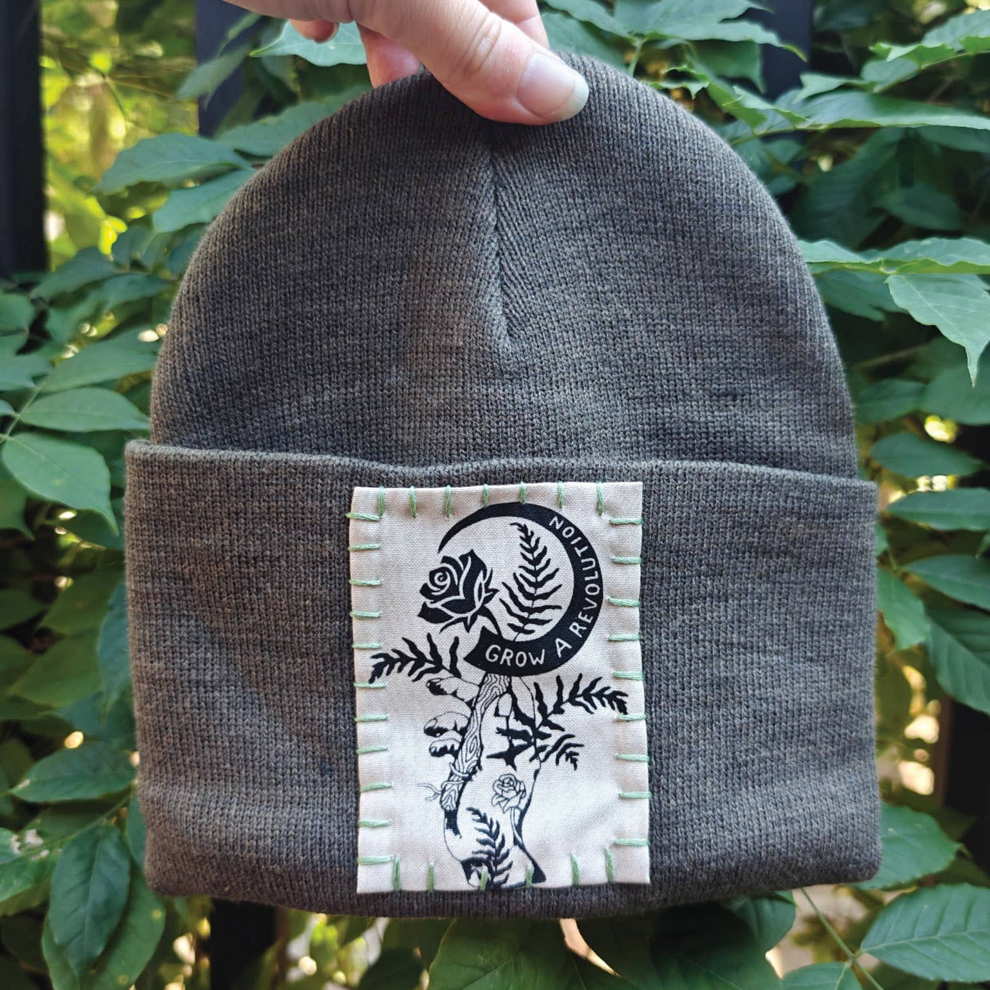Grow a Revolution Patch Hat: Moss Green