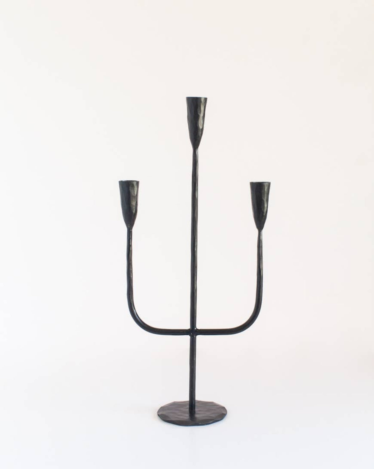 Hand-Forged Iron Candelabra