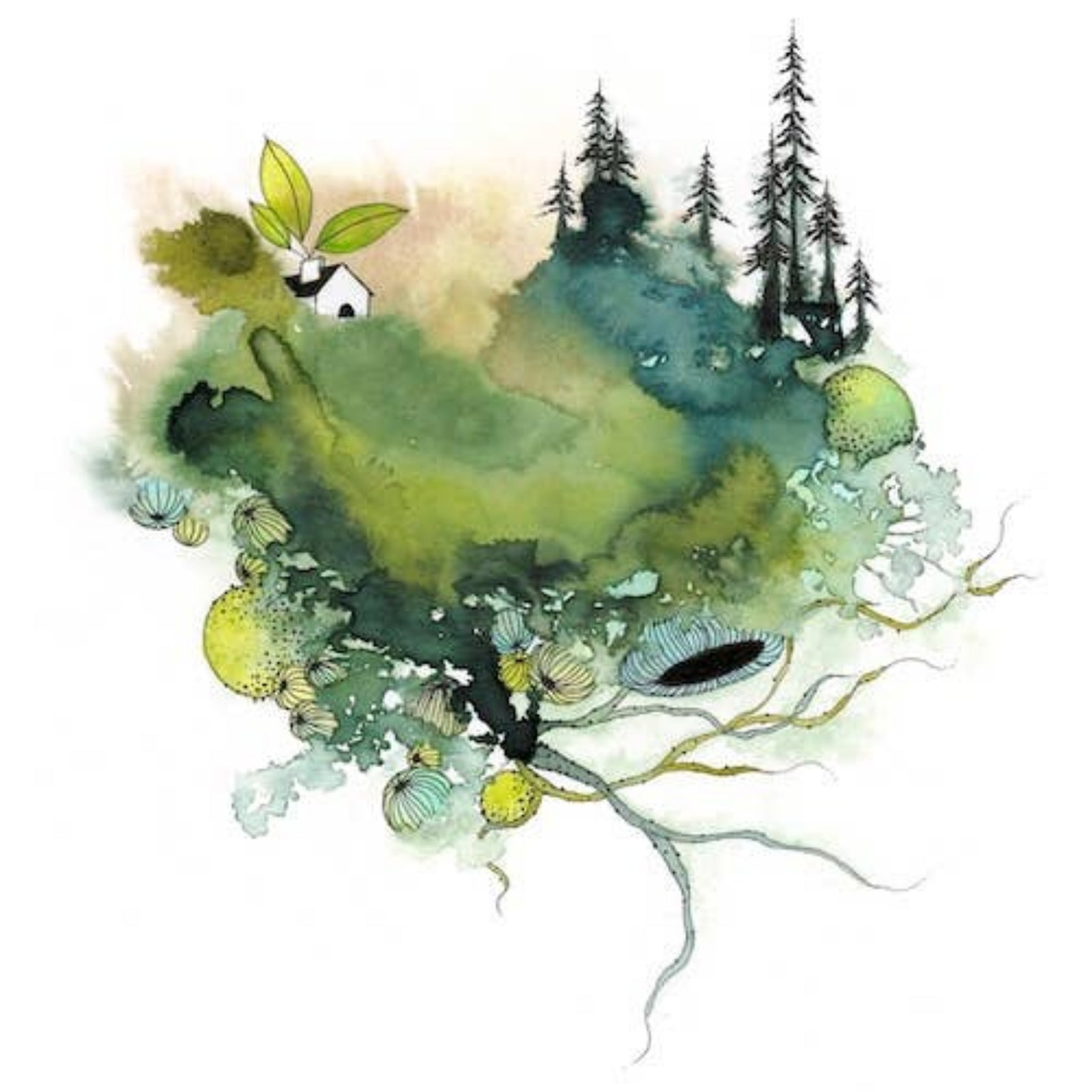 How lovely to see green again - Art Print, Letter