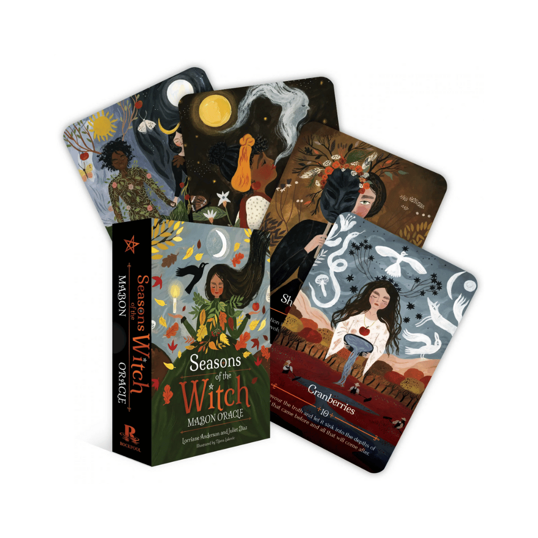 Seasons of the Witch: Mabon Oracle Deck By Lorriane Anderson and Juliet Diaz, Illustrated by Tijana Lukovic