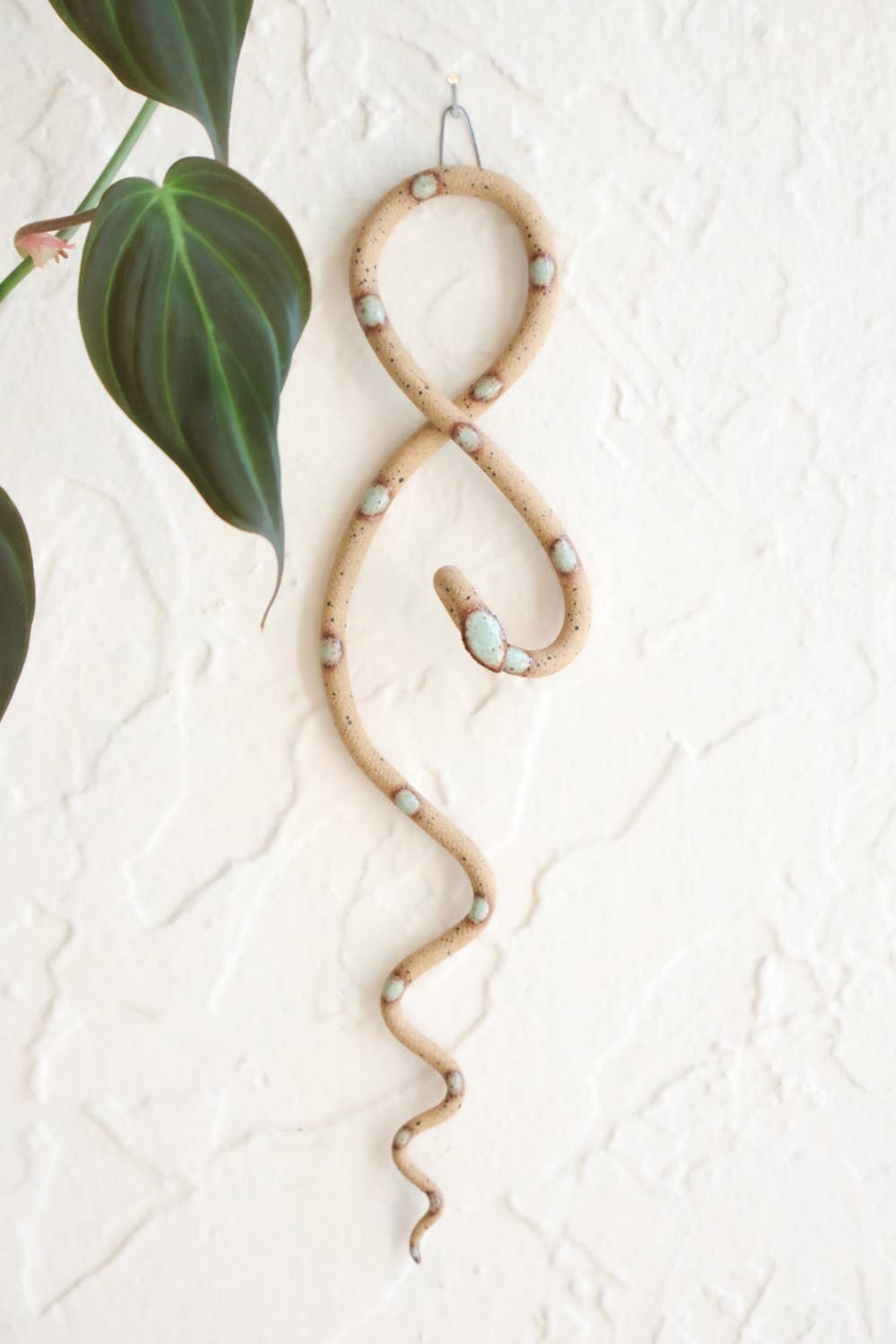 Mini Ceramic Wall Snake: Selma