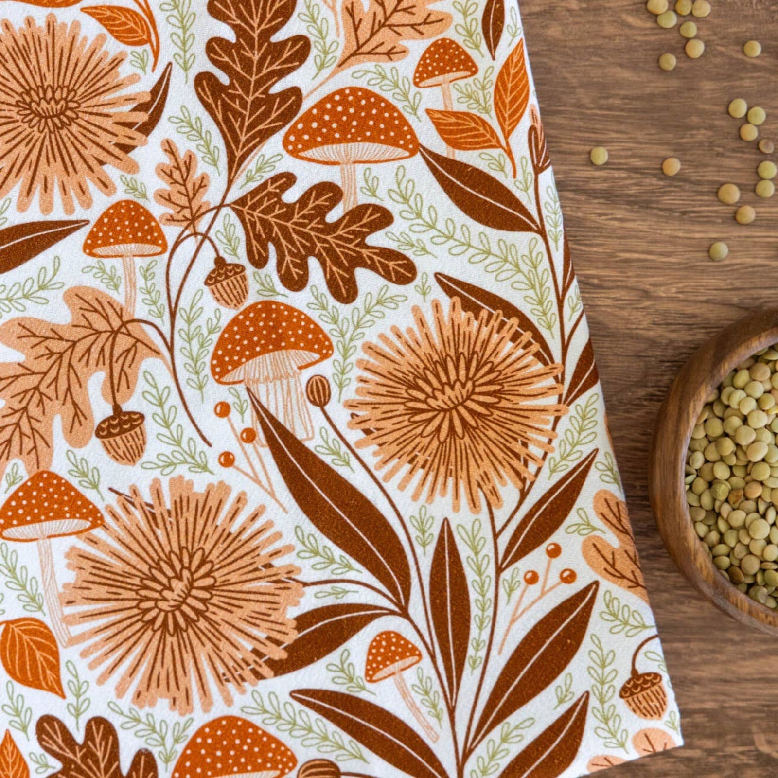 Mushroom Medley Tea Towel 