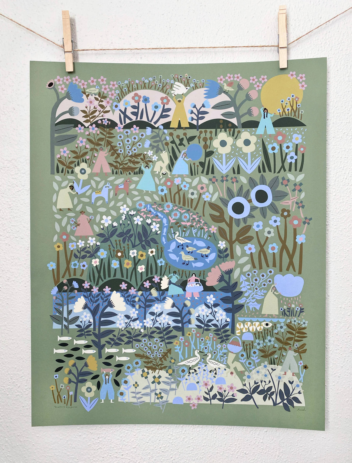 Nature Keepers Art Print Green