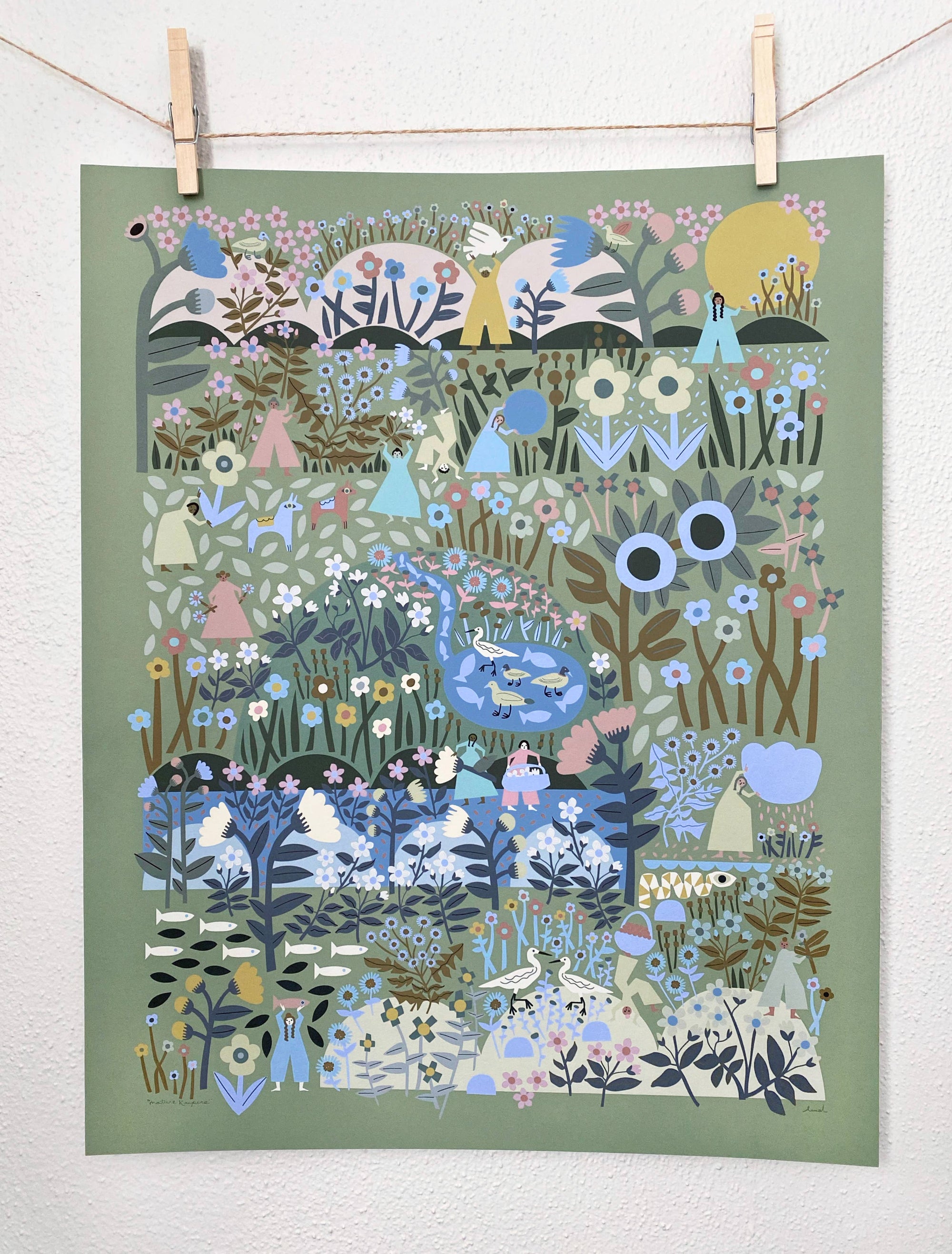 Nature Keepers Art Print Green