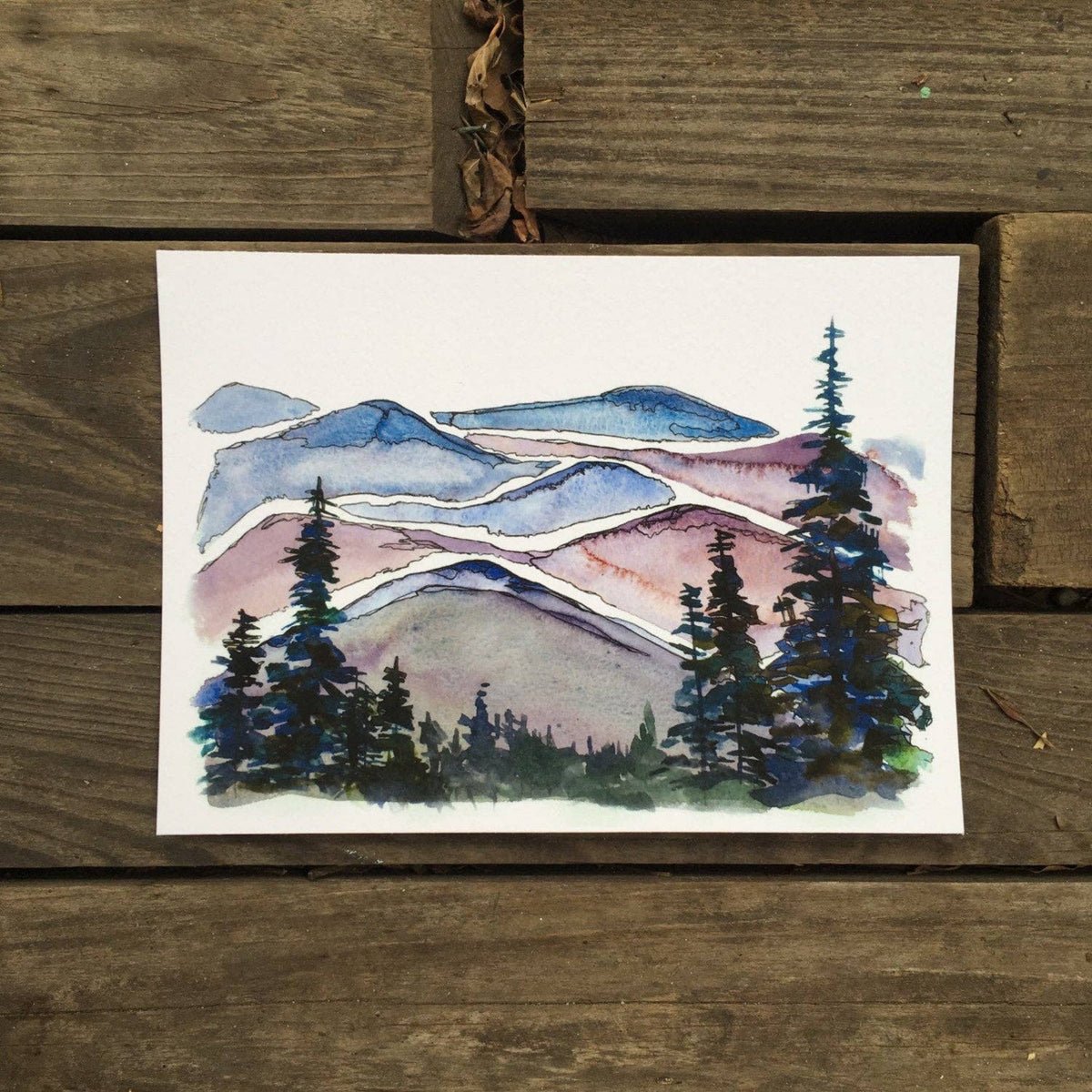 North Carolina Blue Ridge Mountains, Fine Art Print : 8x10