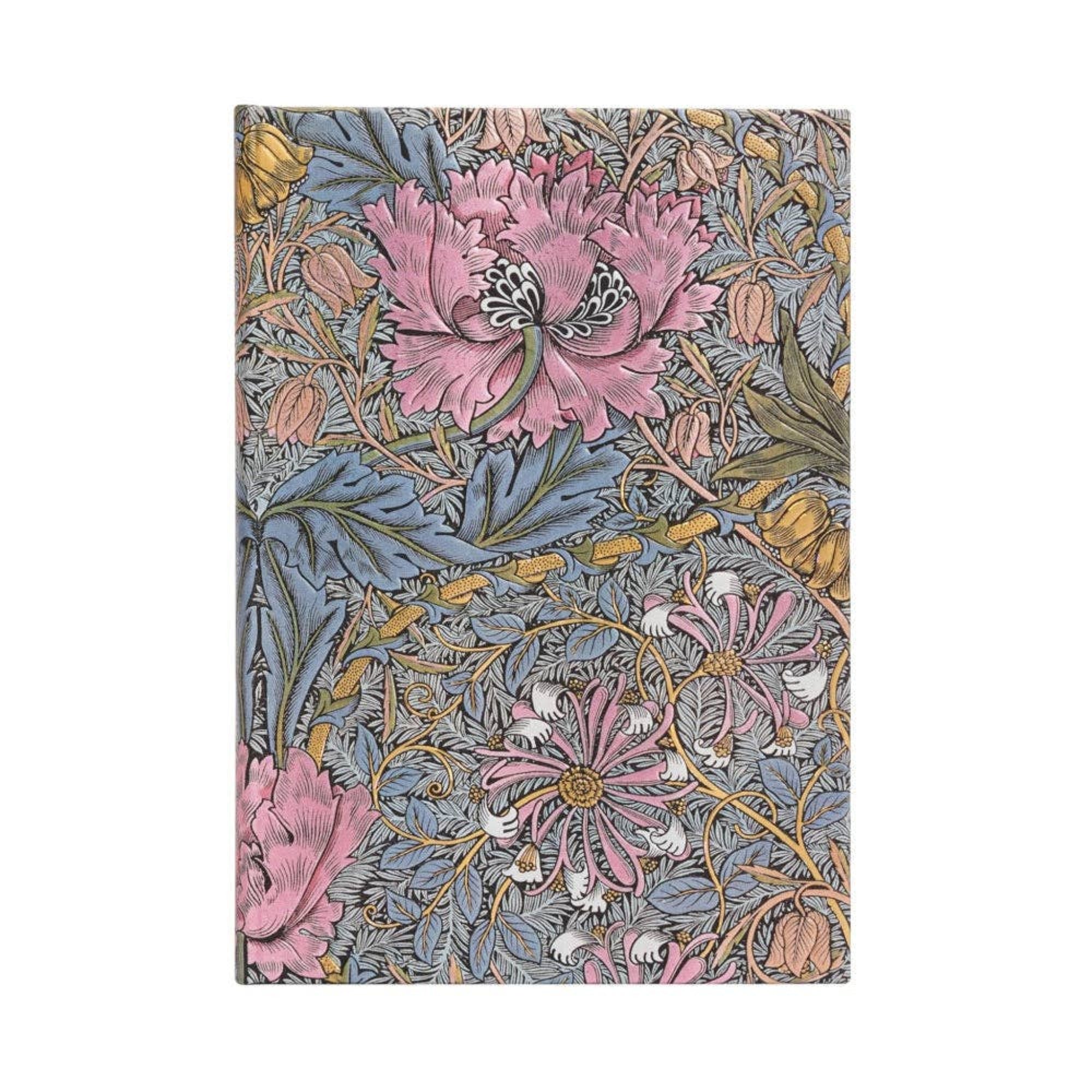 Paperblanks Morris Pink Honeysuckle Hardcover Journal: Midi / Unlined