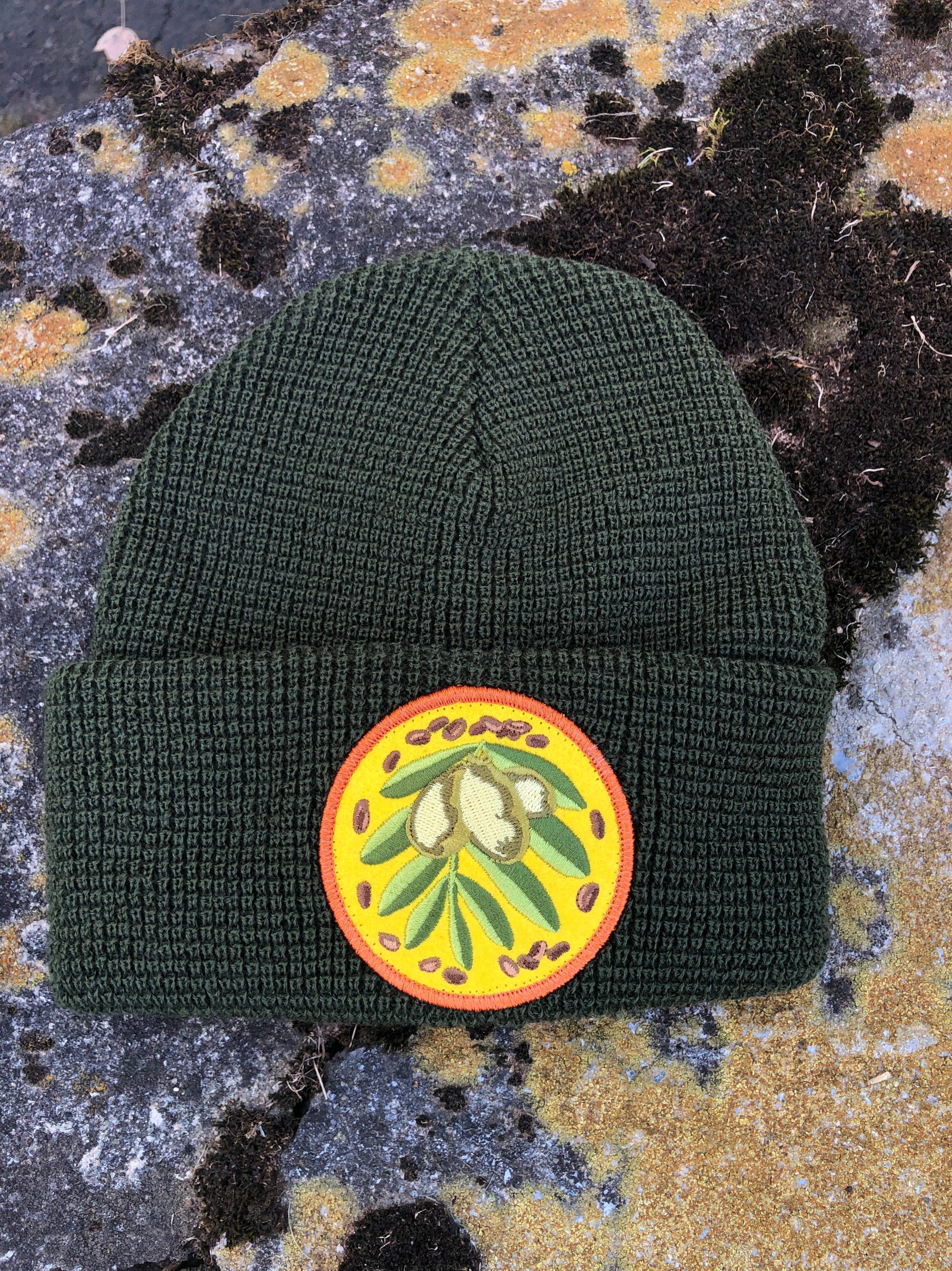 Paw Paw Native Plant Patch Waffle Beanie Hat