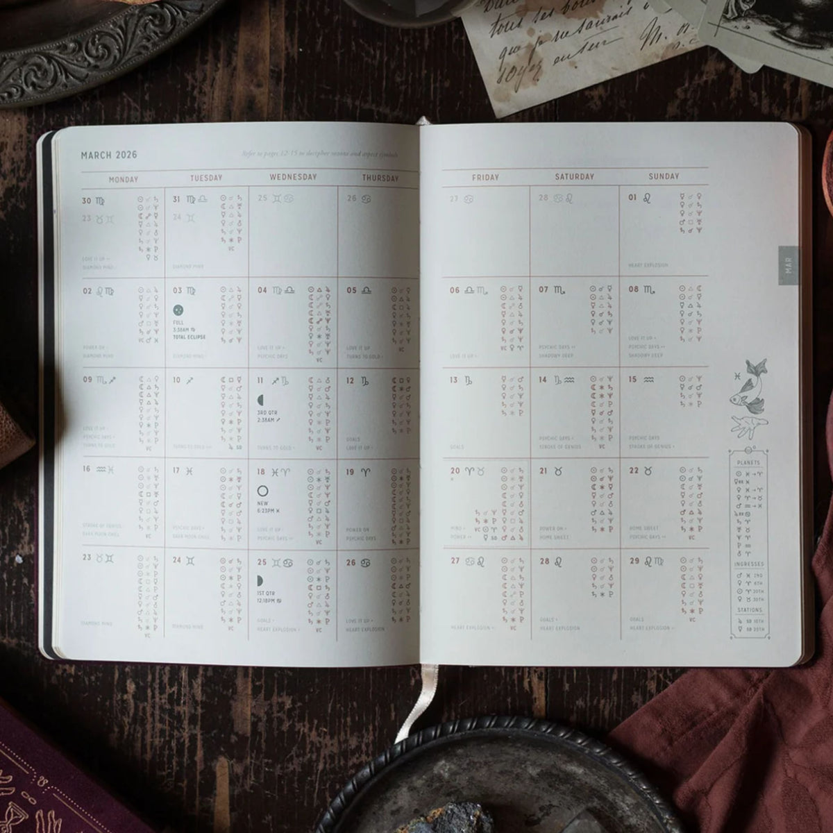 2026 Magic of I Astrological Planner - Deep Moss