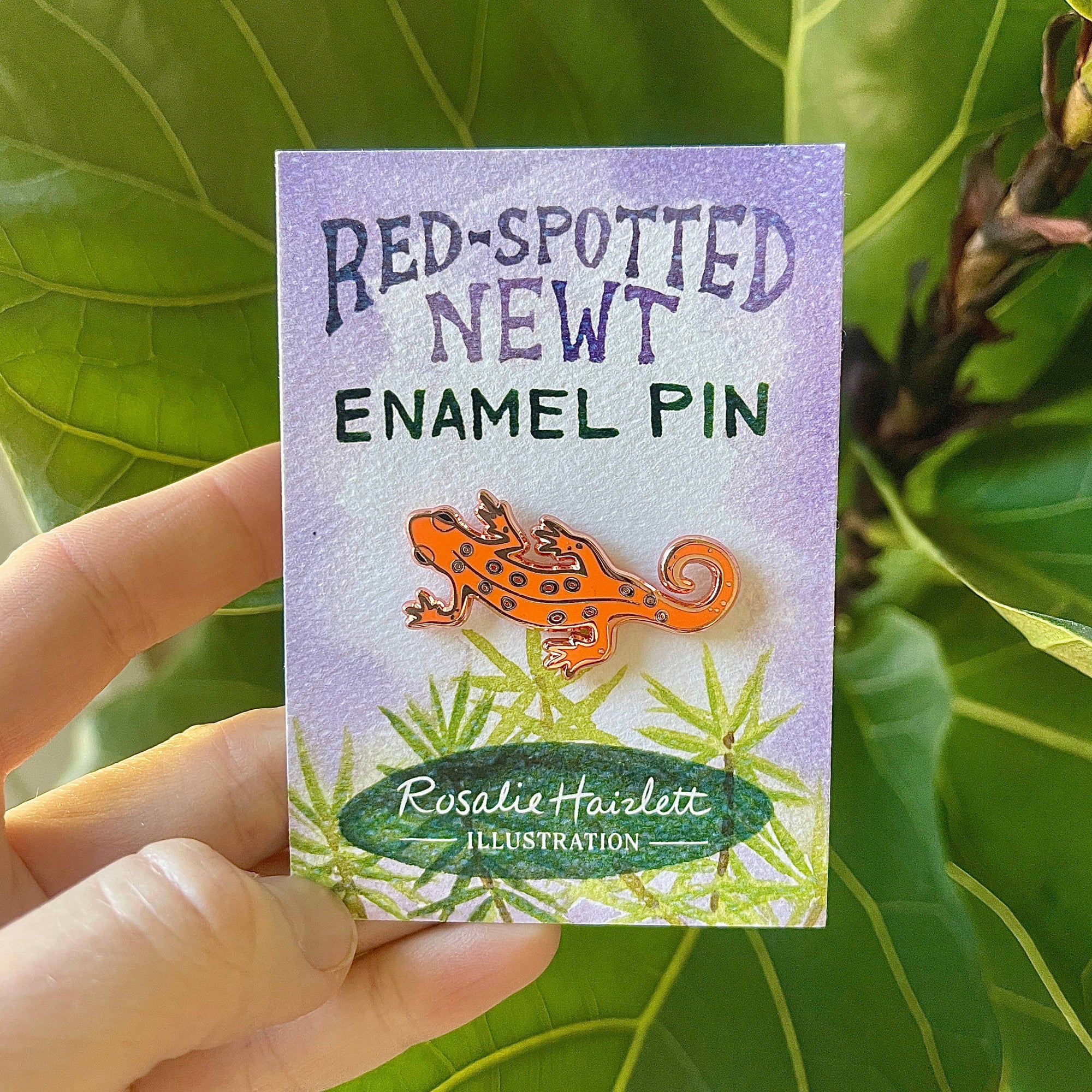 Red-Spotted Newt Enamel Pin