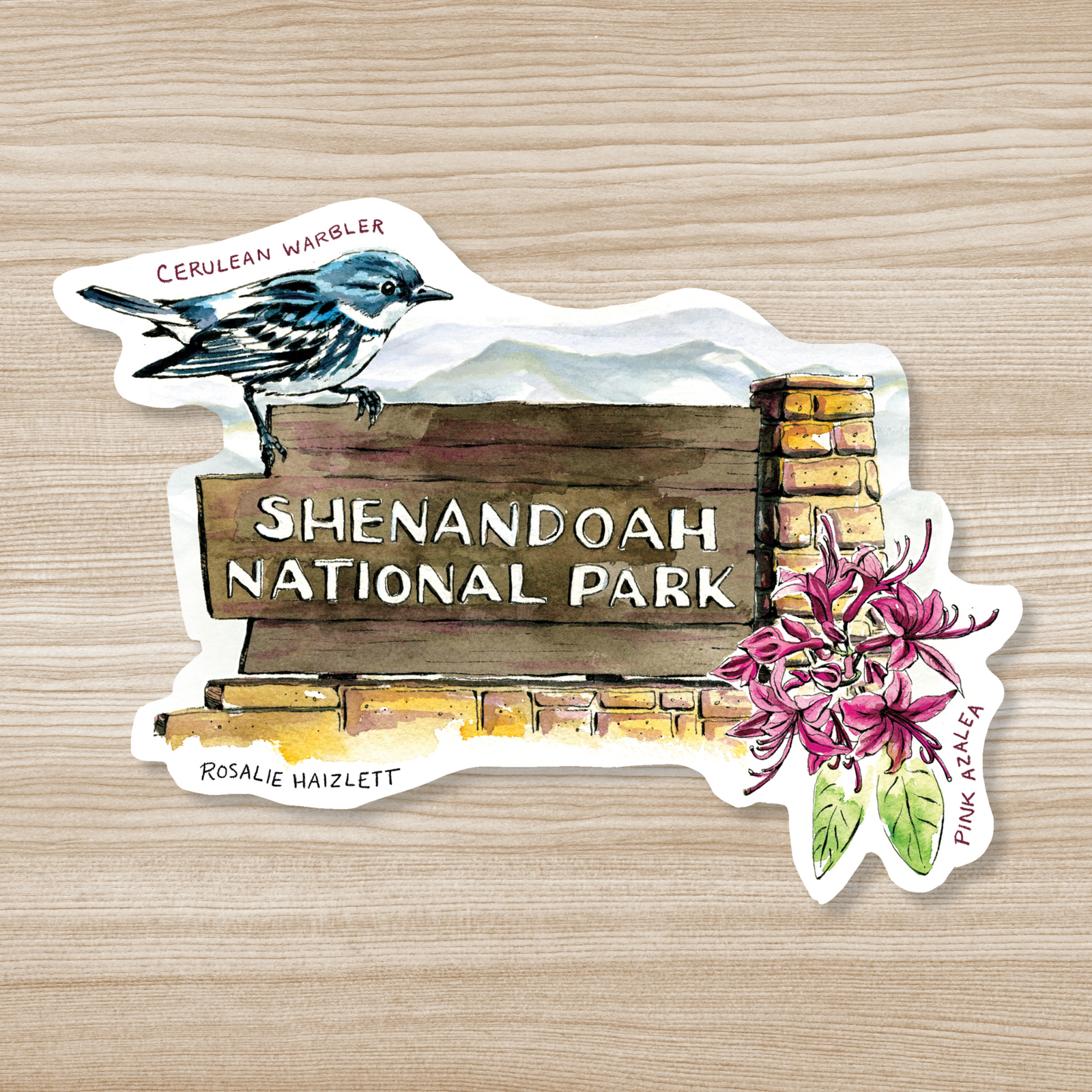 Shenandoah National Park Virginia Waterproof Vinyl Sticker