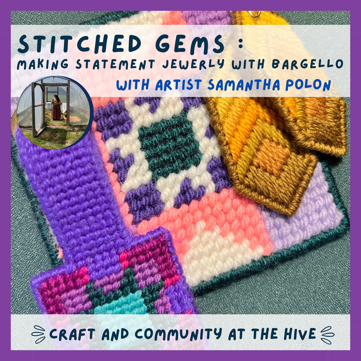 Stitched Gems: Making Statement Jewelry With Bargello