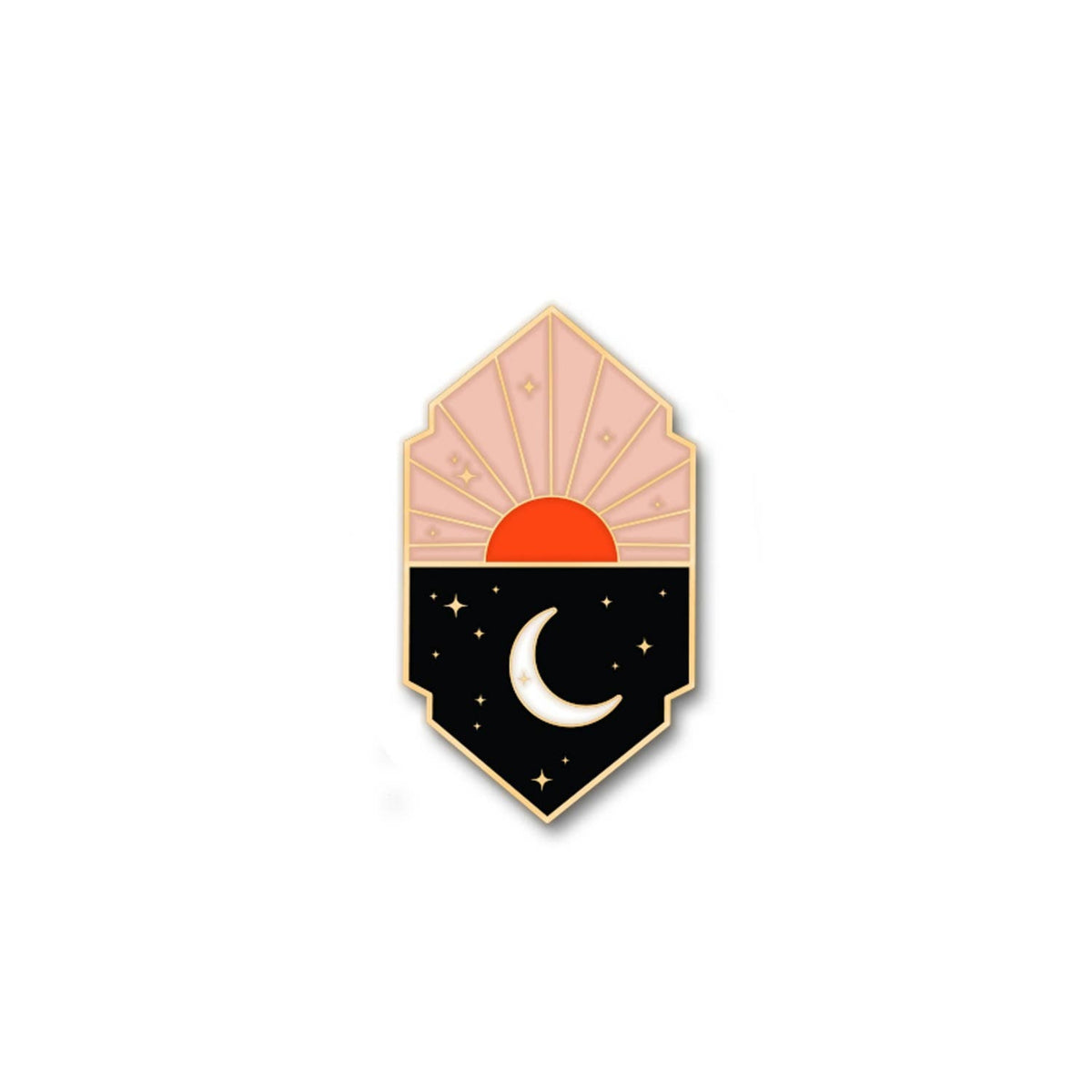 Sun &amp; Moon Enamel Pin