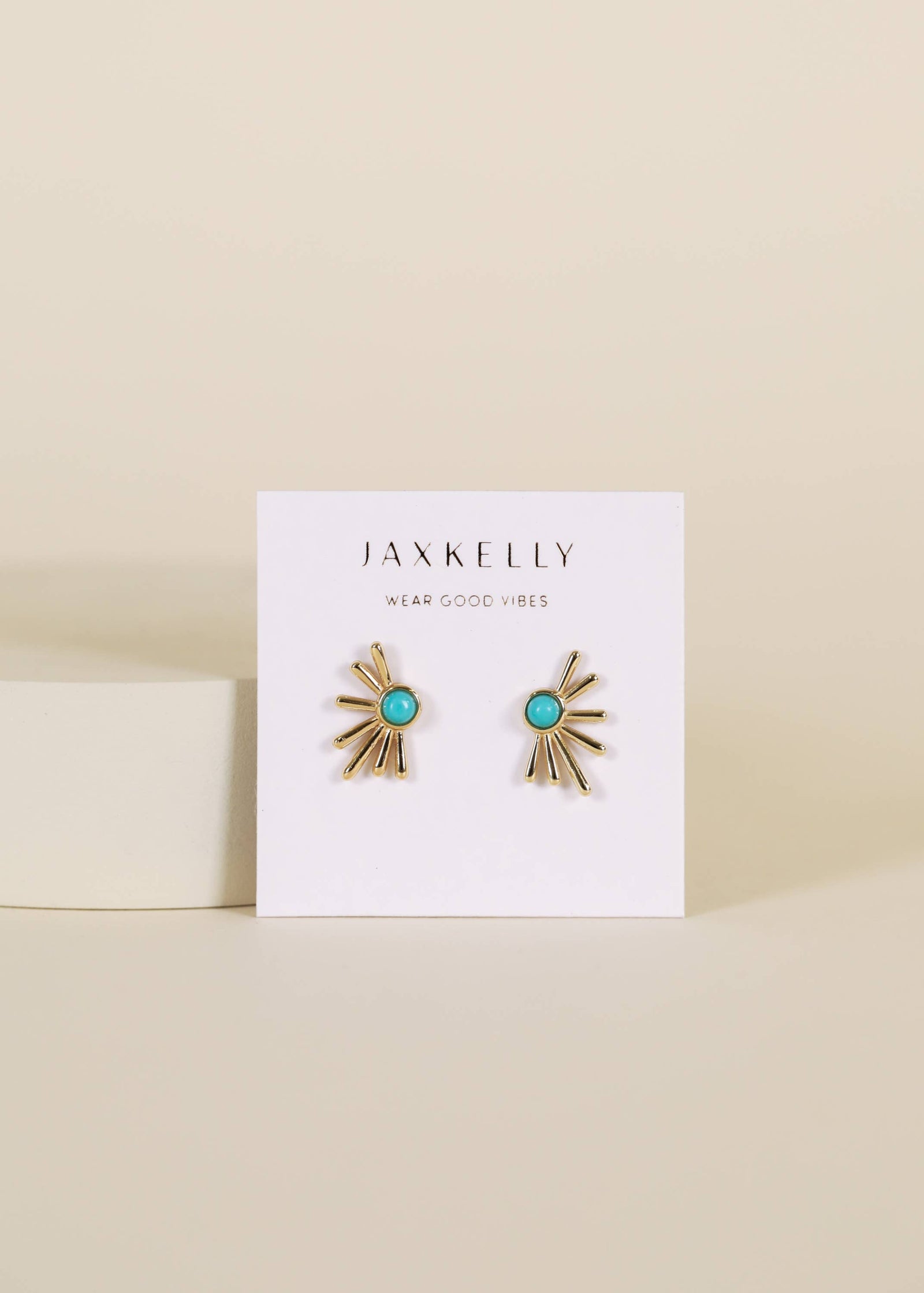 Sun Ray Turquoise Earring