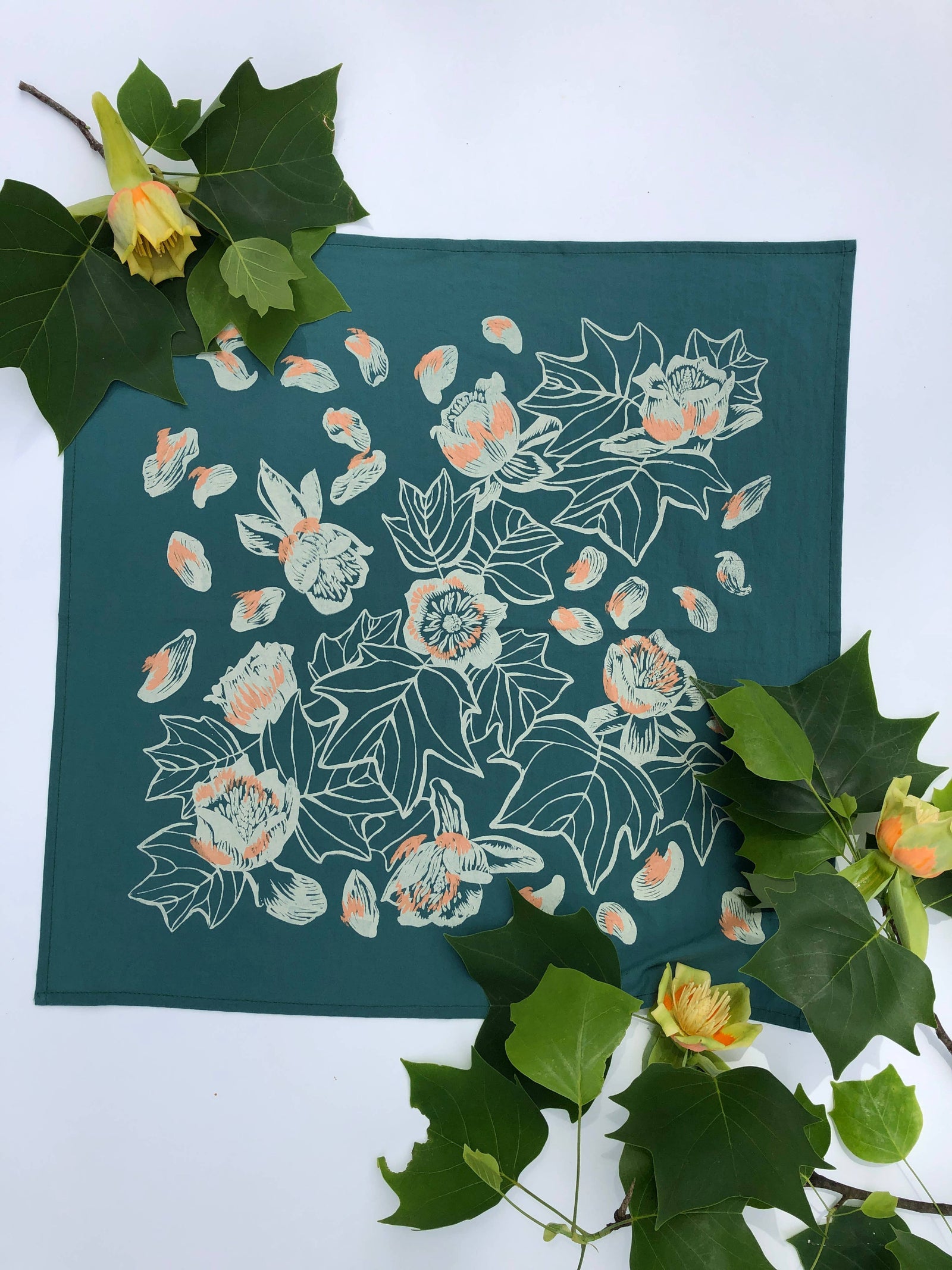 Tulip Poplar Bandana Jade
