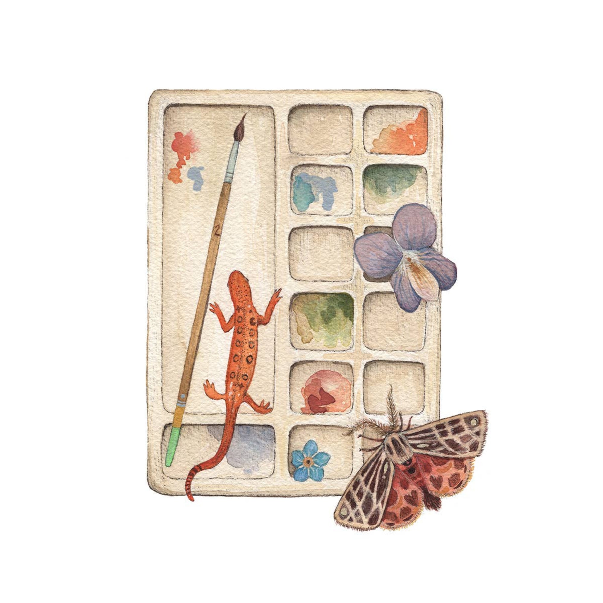 Valerie's Palette: Woodland Home - 8"x10" Art Print