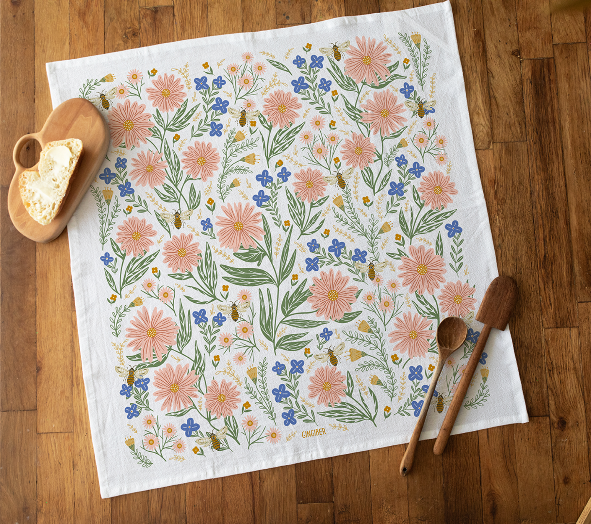 Wildflower Tea Towel