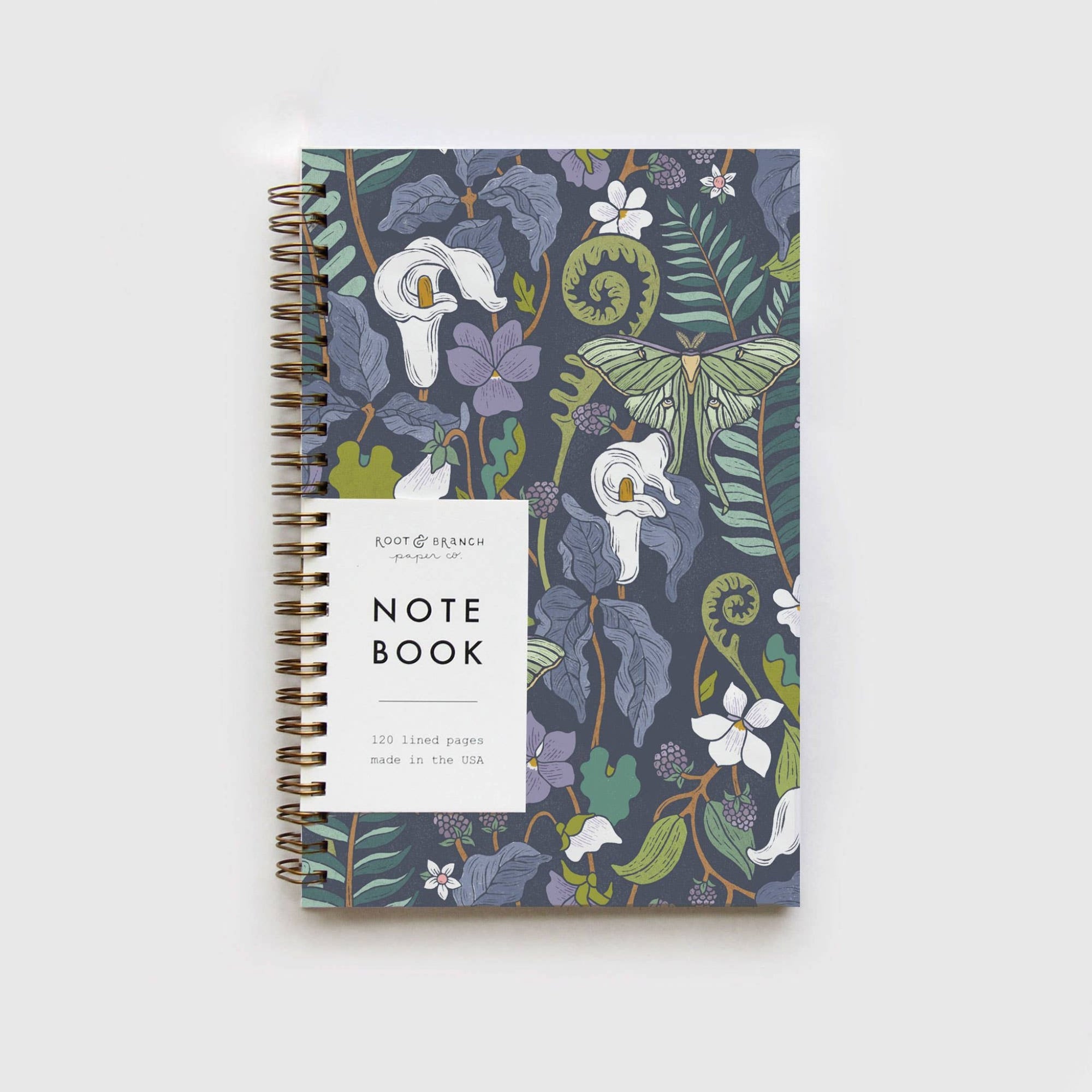 Woodland Bramble Spiral Bound Lined Notebook