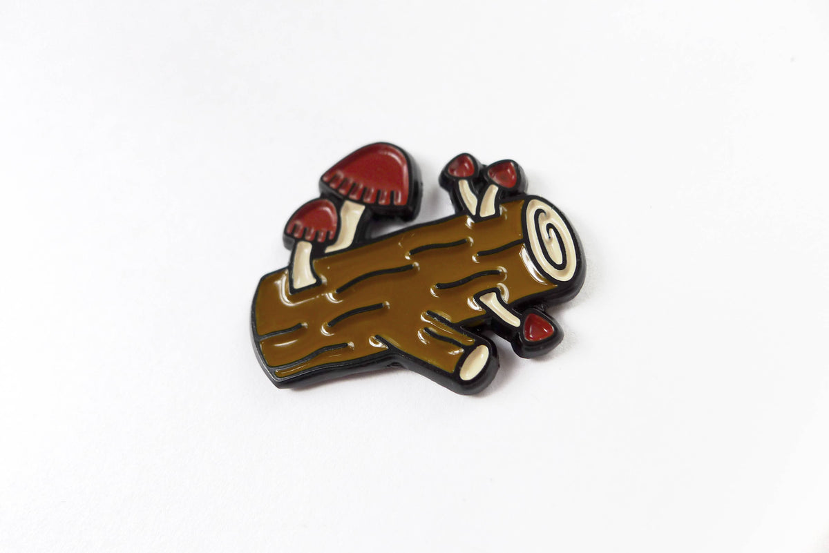 Mushroom Log Pin