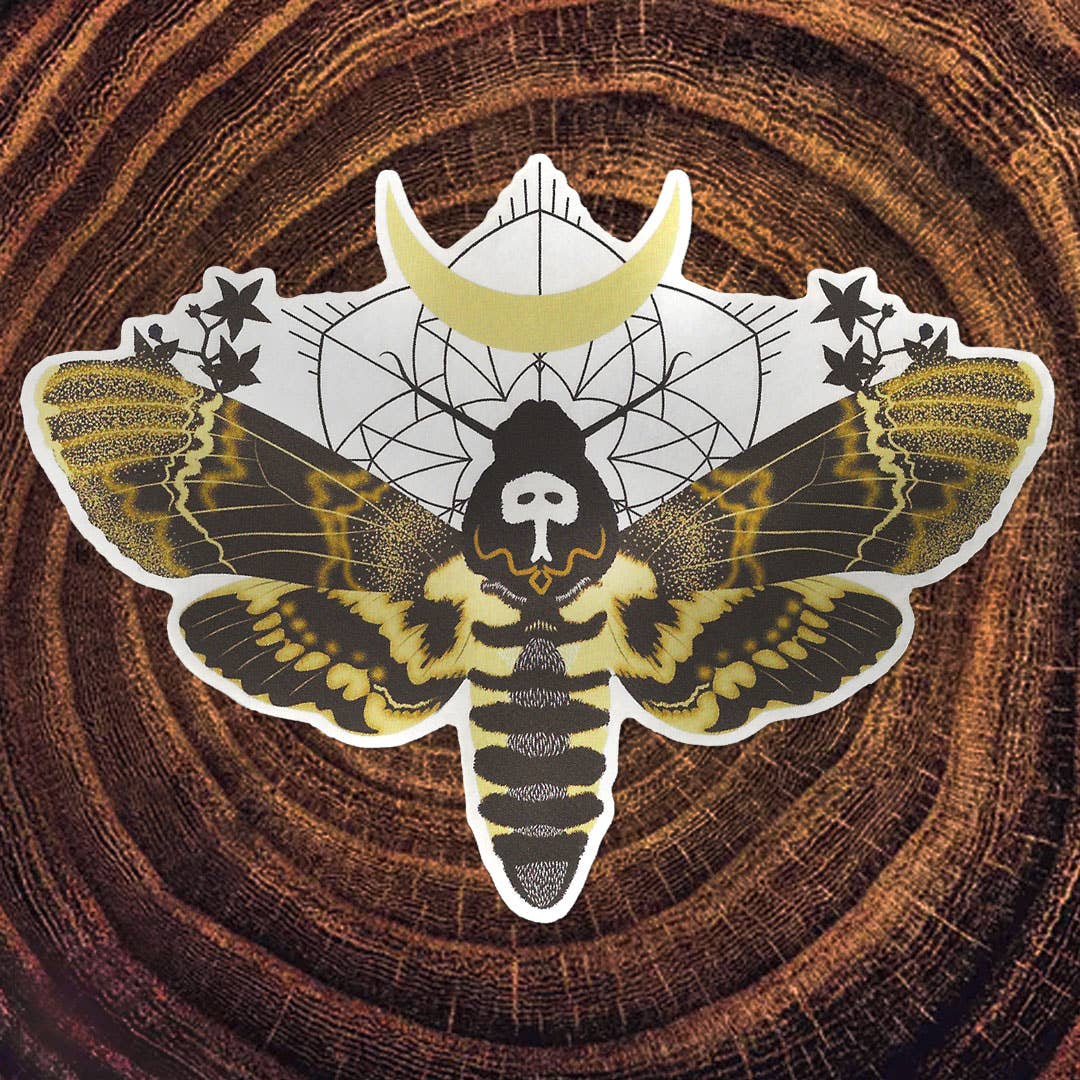Hawkmoth Matte Mirror Sticker