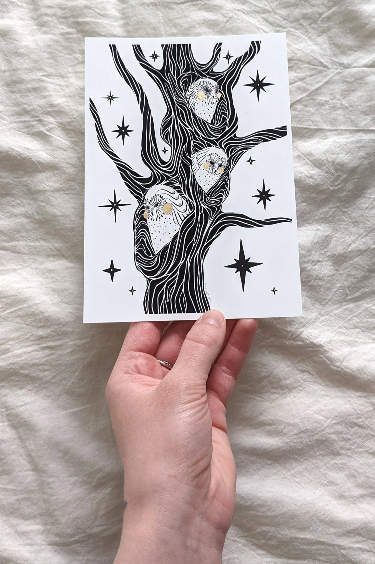 Celestial Owl Print (8" x 10")