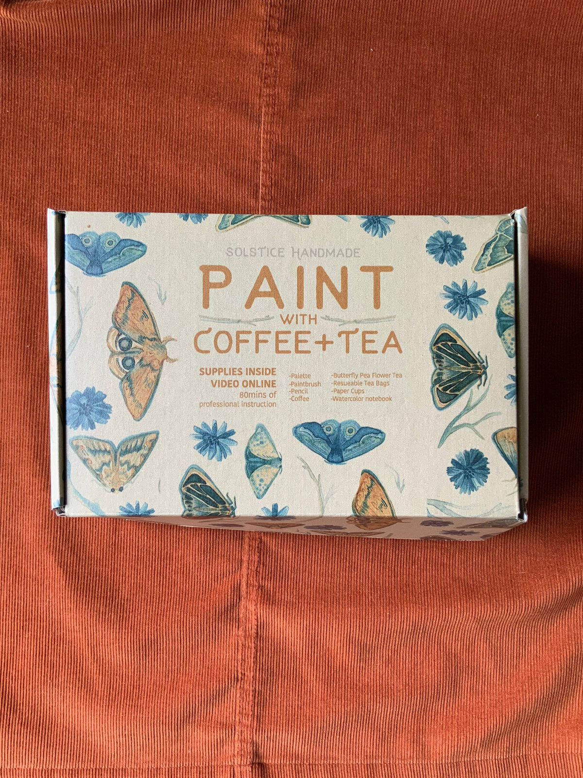 Paint with Coffee + Tea kit plus virtual class
