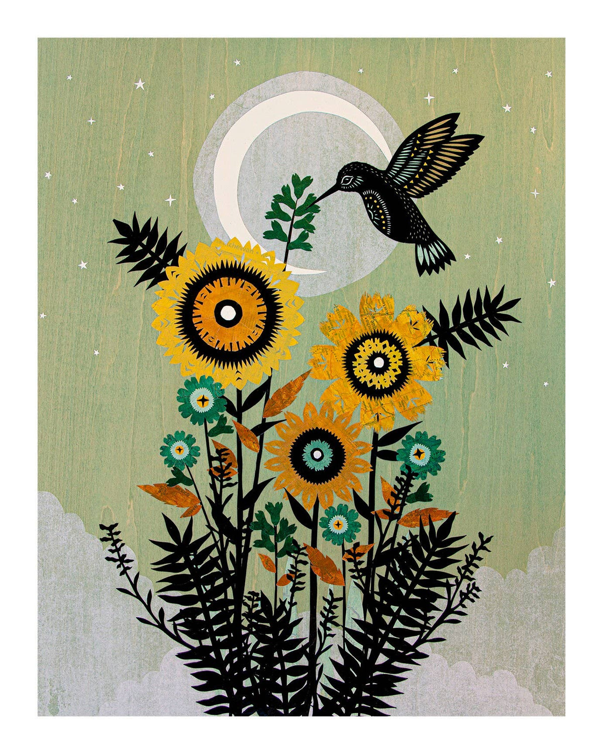 Be Born Slowly (8&quot; x 10&quot; Cut Paper Art Print)
