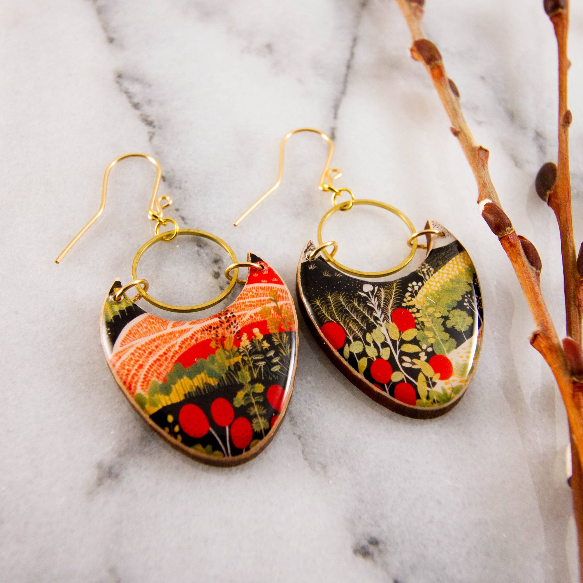 Retro Farmland Earrings