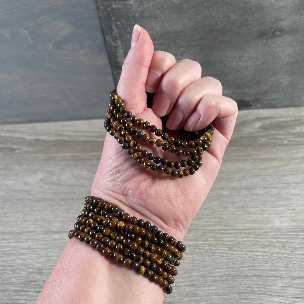 Tiger Eye Gemstone Beaded Bracelet