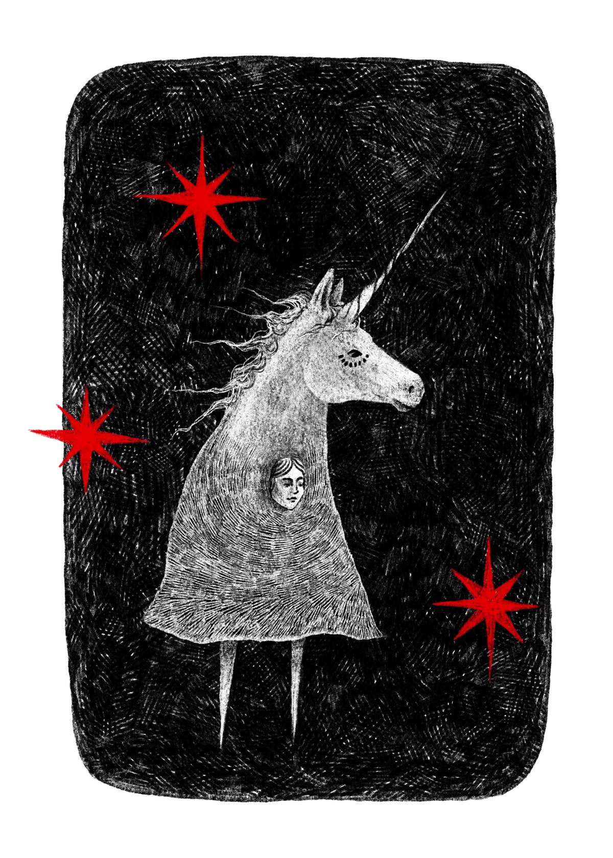 "The Hero" Notecard by Moth Folk