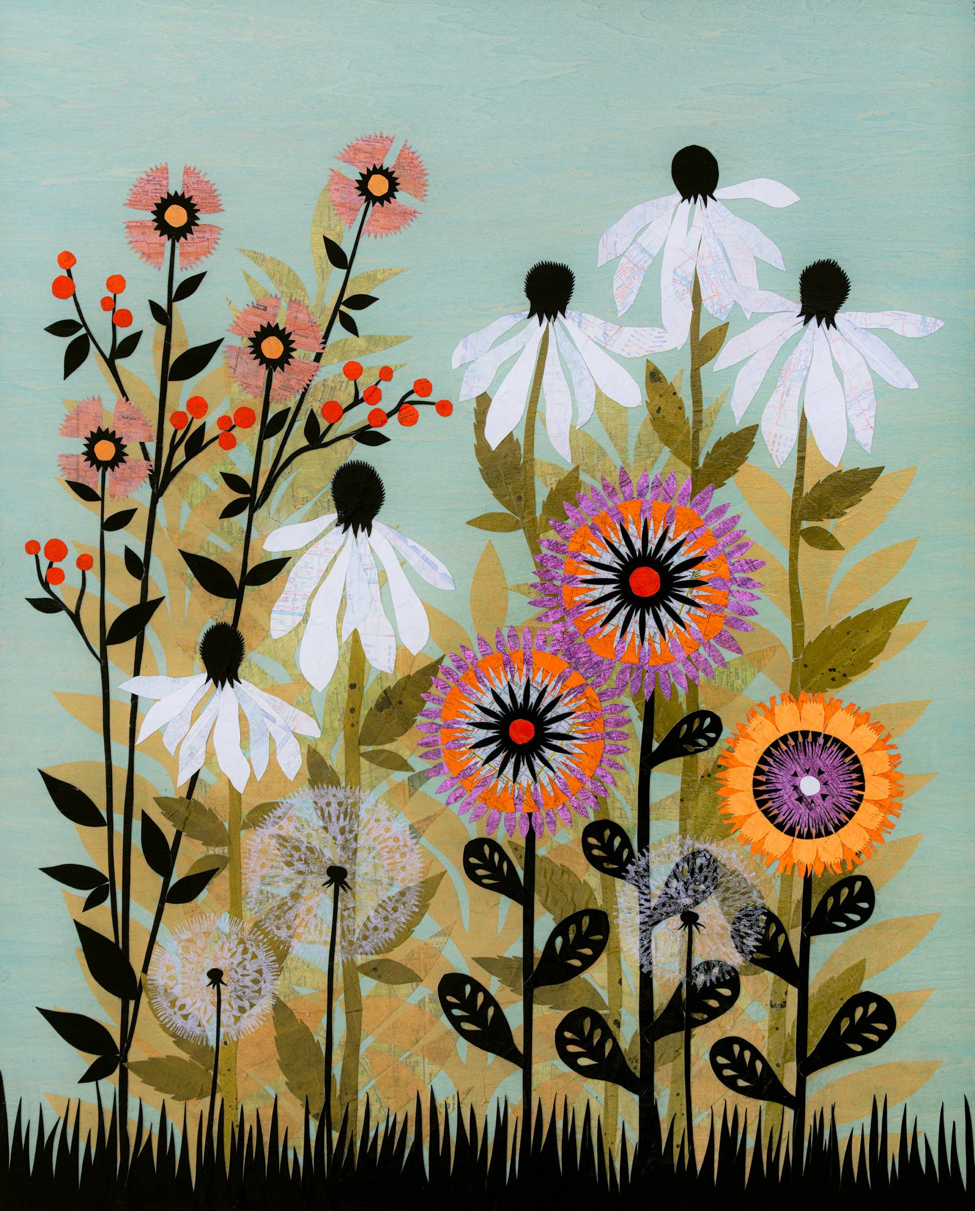 Garden of Goodness - 8 x 10 inch Cut Paper Art Print