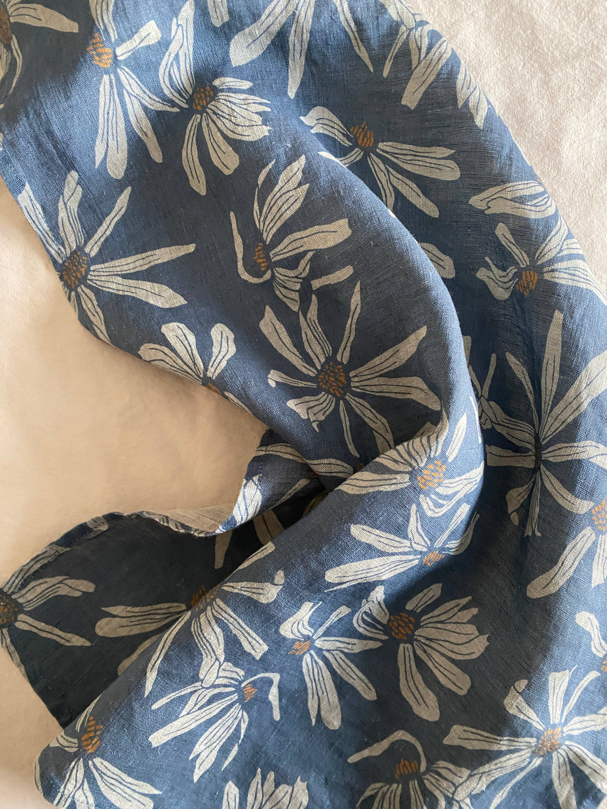 Dark Fig Linen Tea Towel