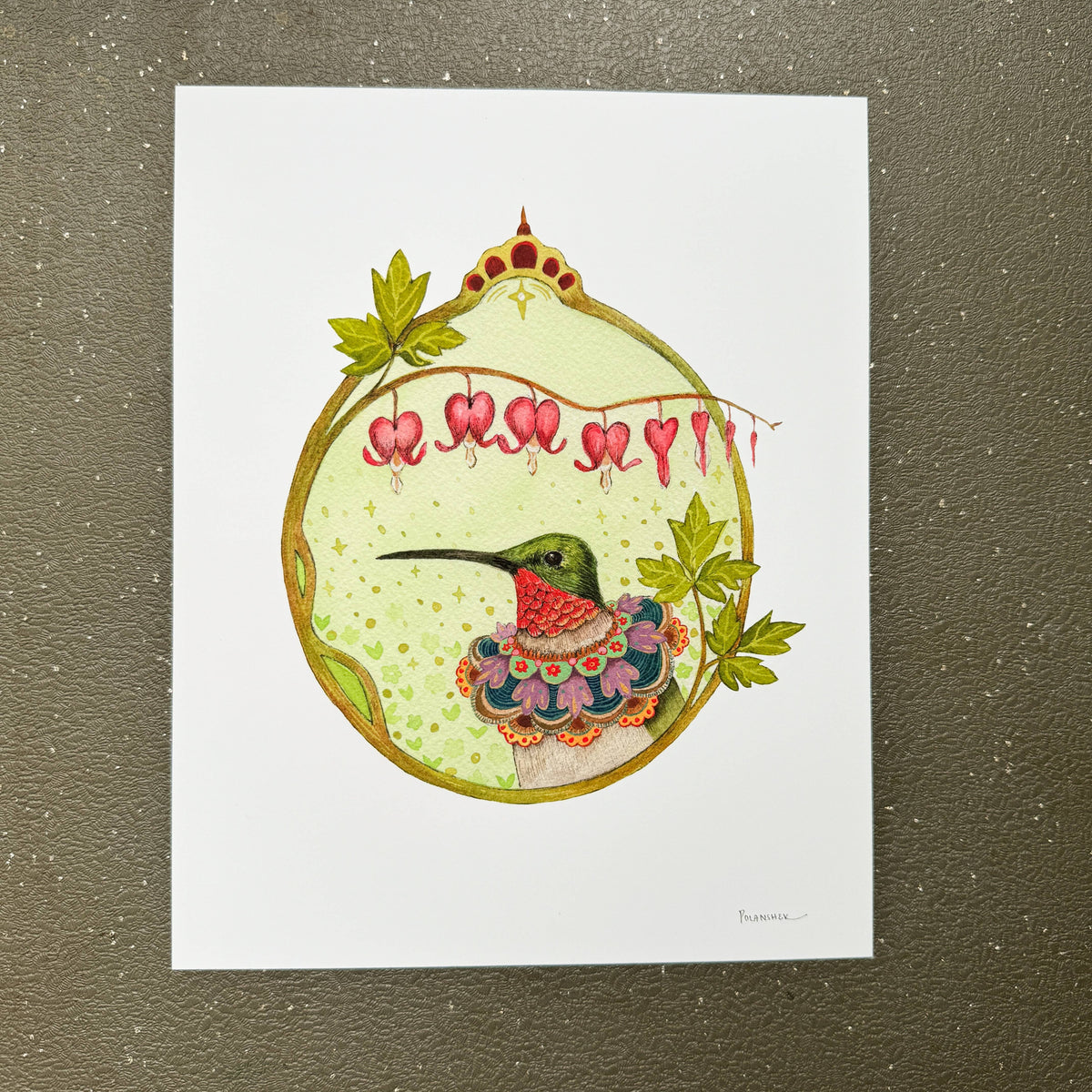 Hummingbird: Floral Flight Crew (8" x 10" Print) 