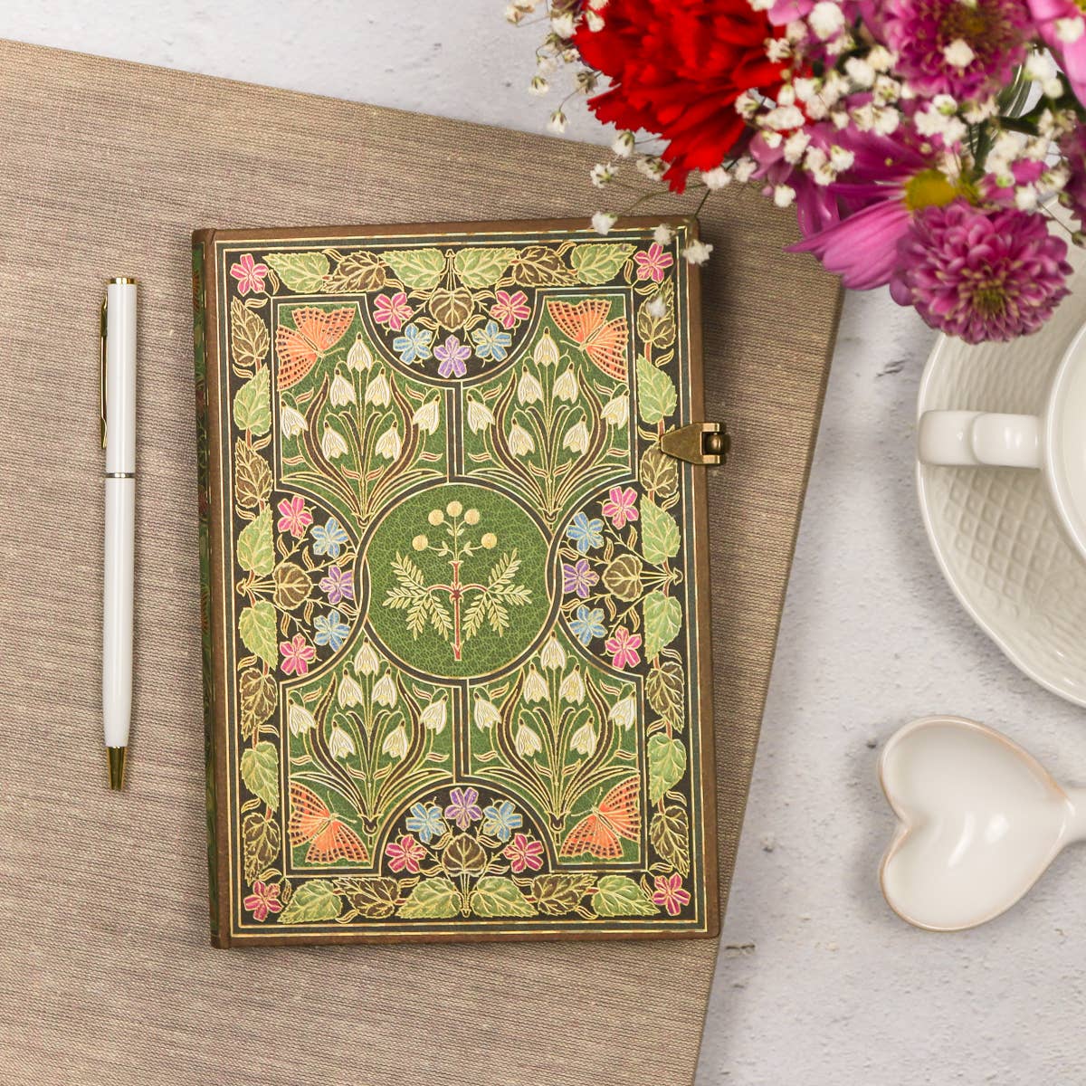 Paperblanks Poetry in Bloom Lined: Softcover / Midi