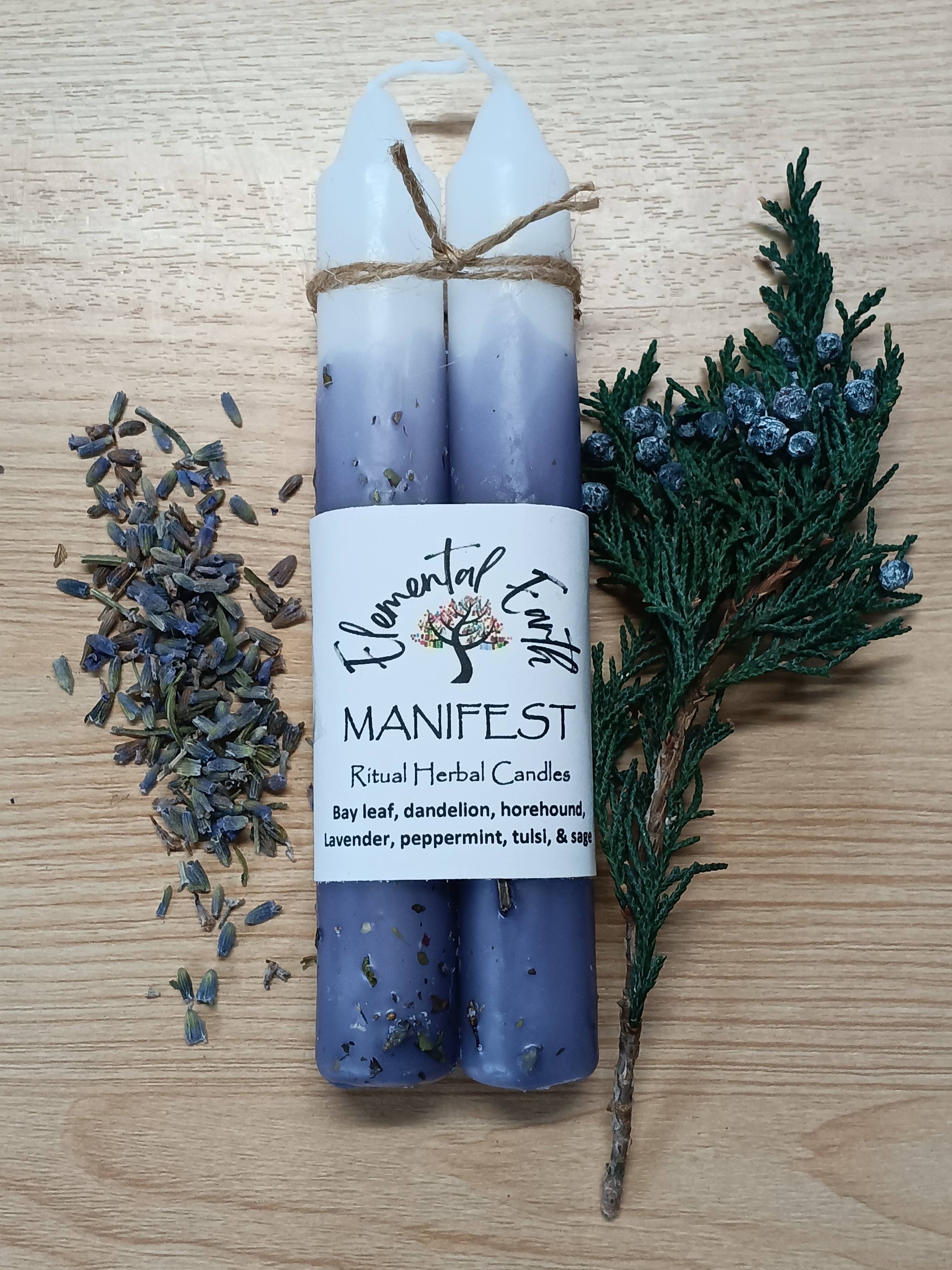 MANIFEST Herbal 6 inch Candles