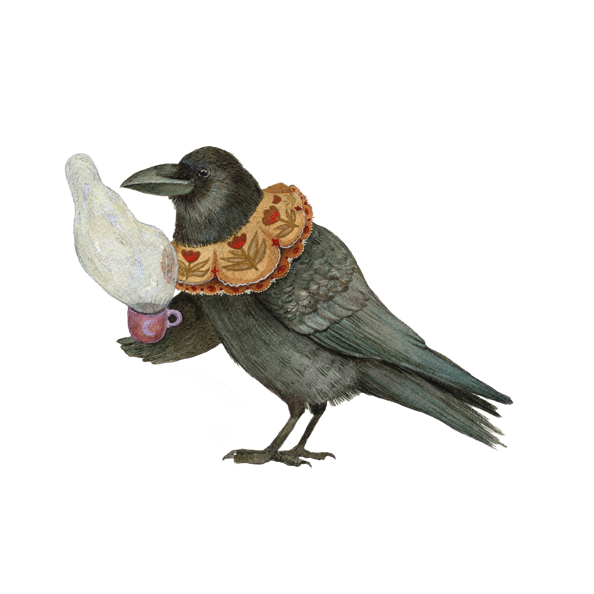 Claude Crow: Critters and Cups (8" x 10" Print)