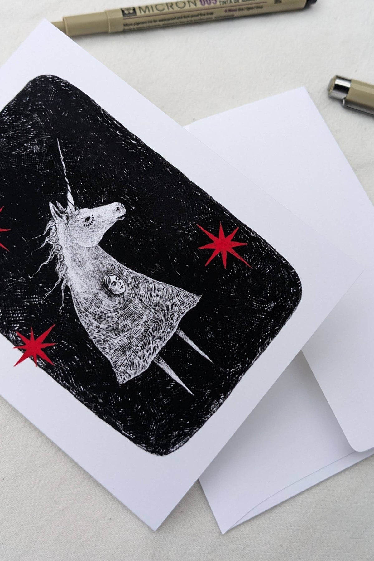 "The Hero" Notecard by Moth Folk