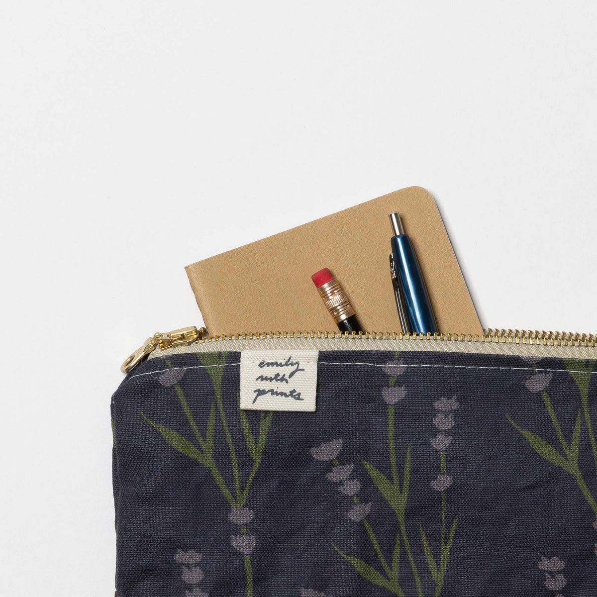 Lavender Waxed Canvas Wristlet