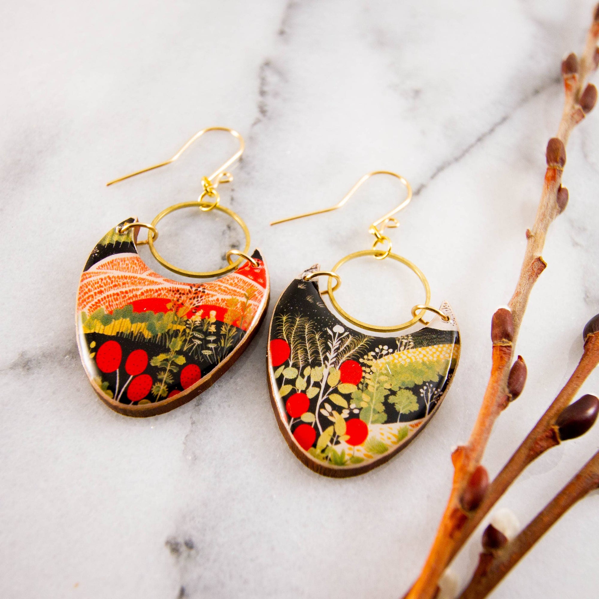Retro Farmland Earrings