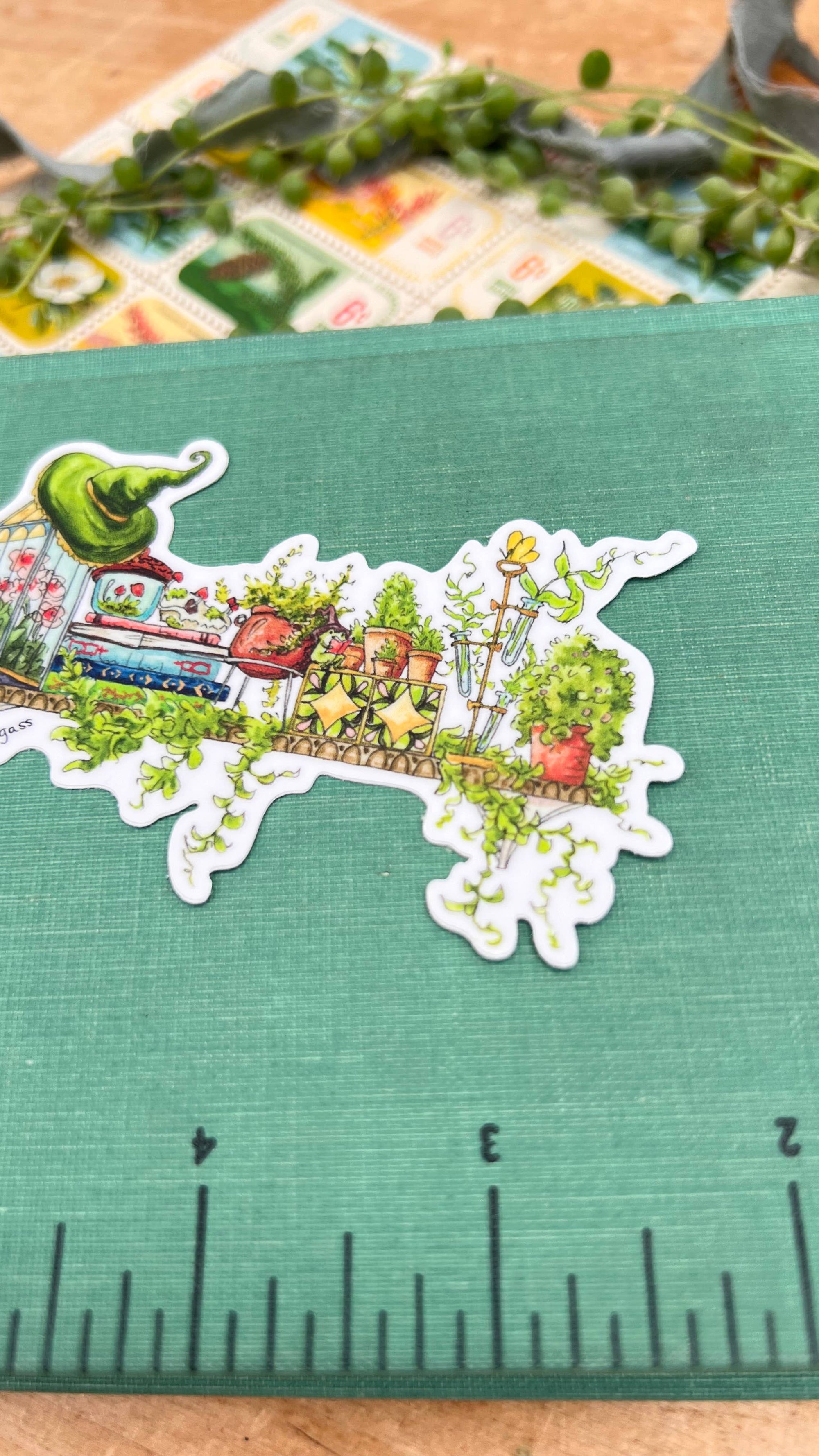 The Garden Witch's Shelf Sticker