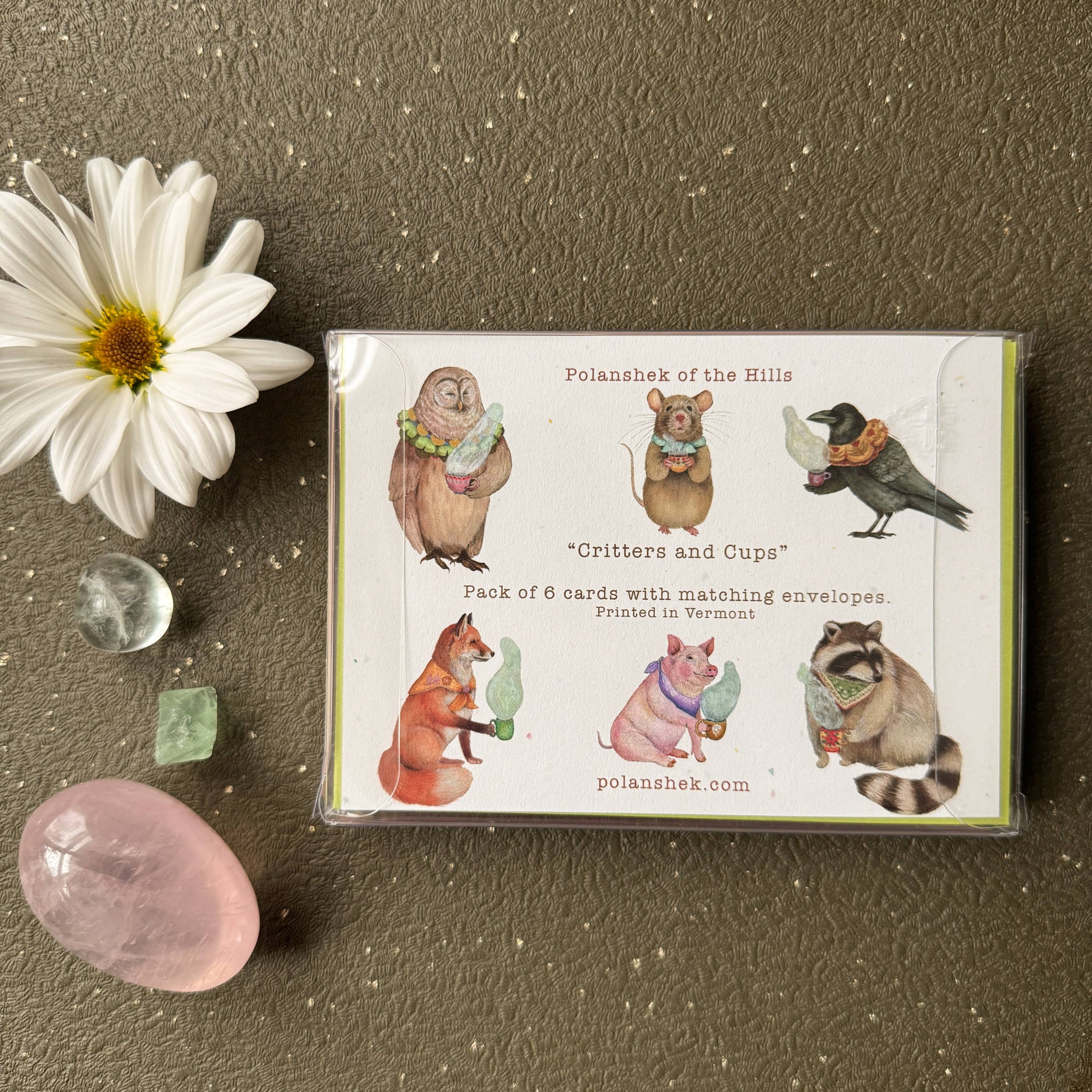 Critters and Cups - Small Card Pack 