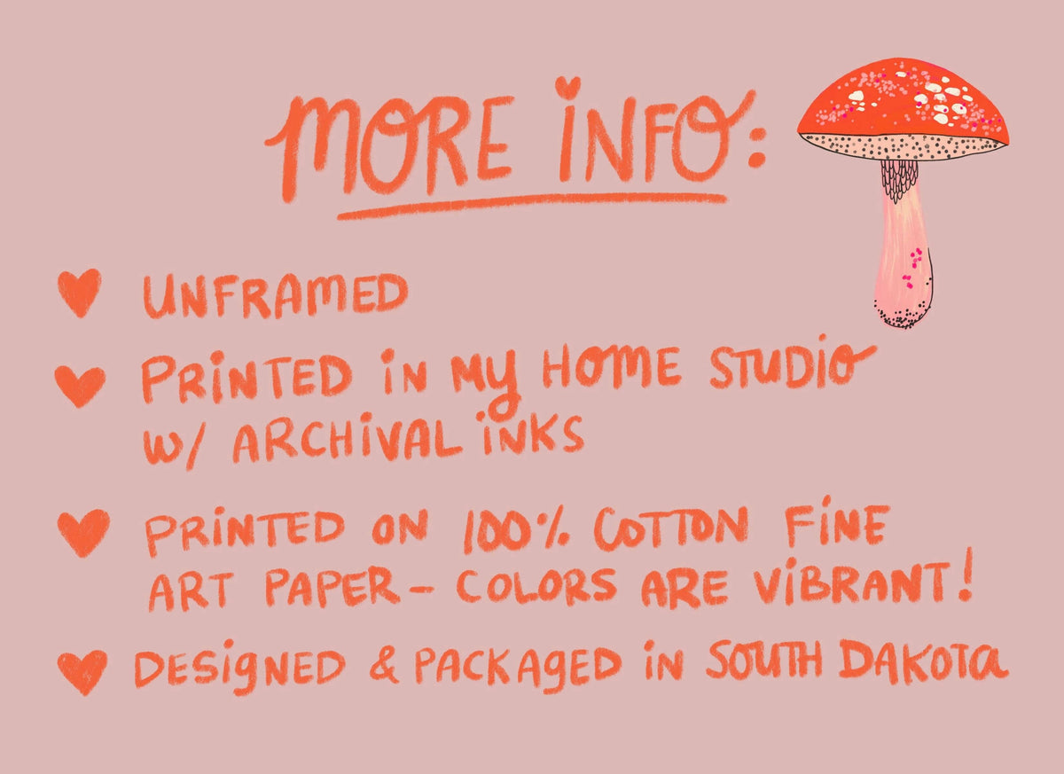 Grow Your Heart Art Print (8" x 10")