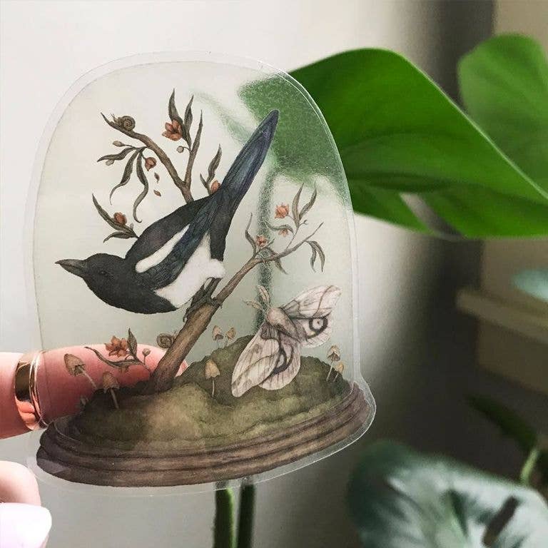 One for Sorrow Semi-transparent Sticker