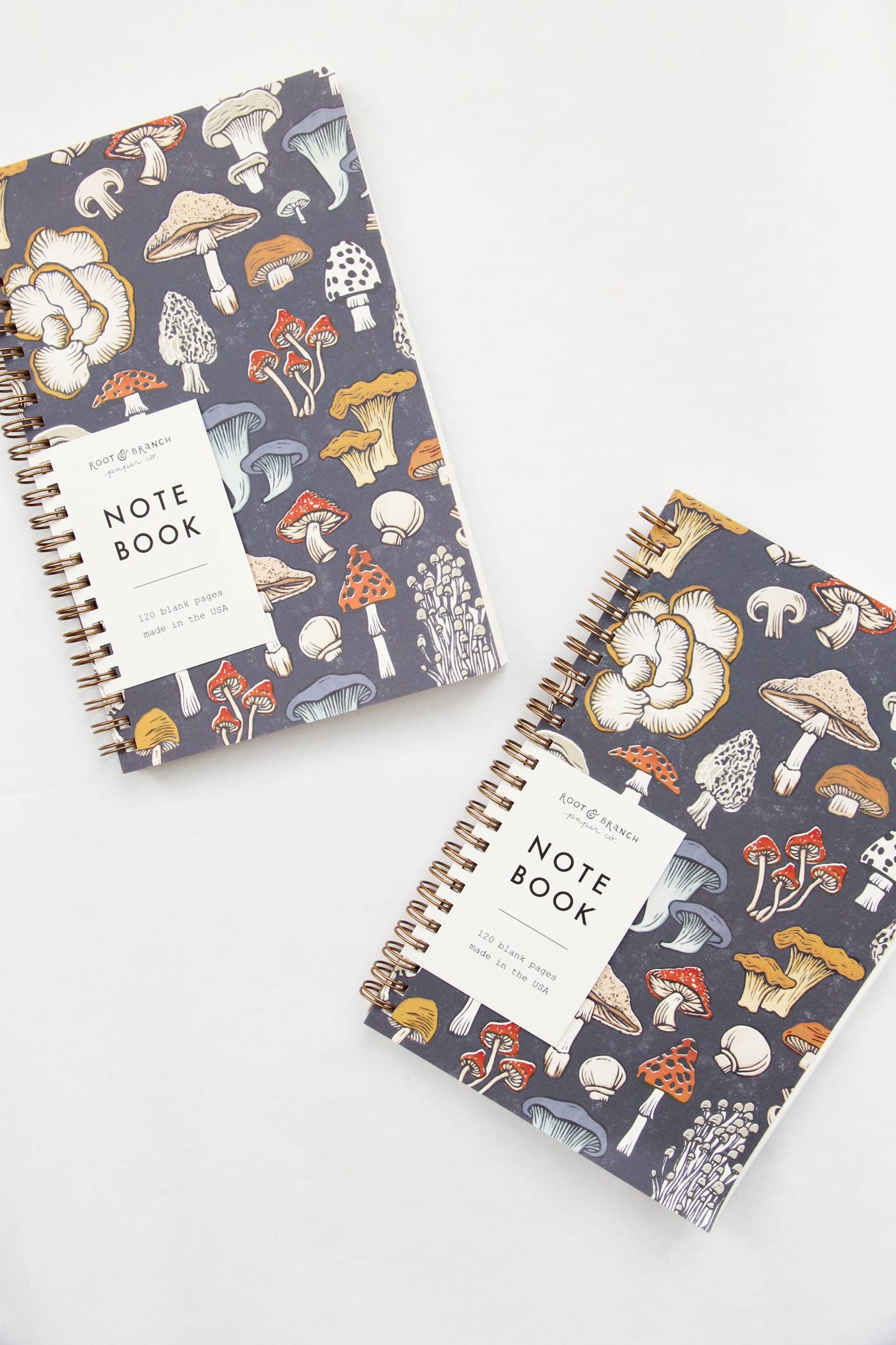 Mushroom & Fungi Spiral Bound Notebook: Lined