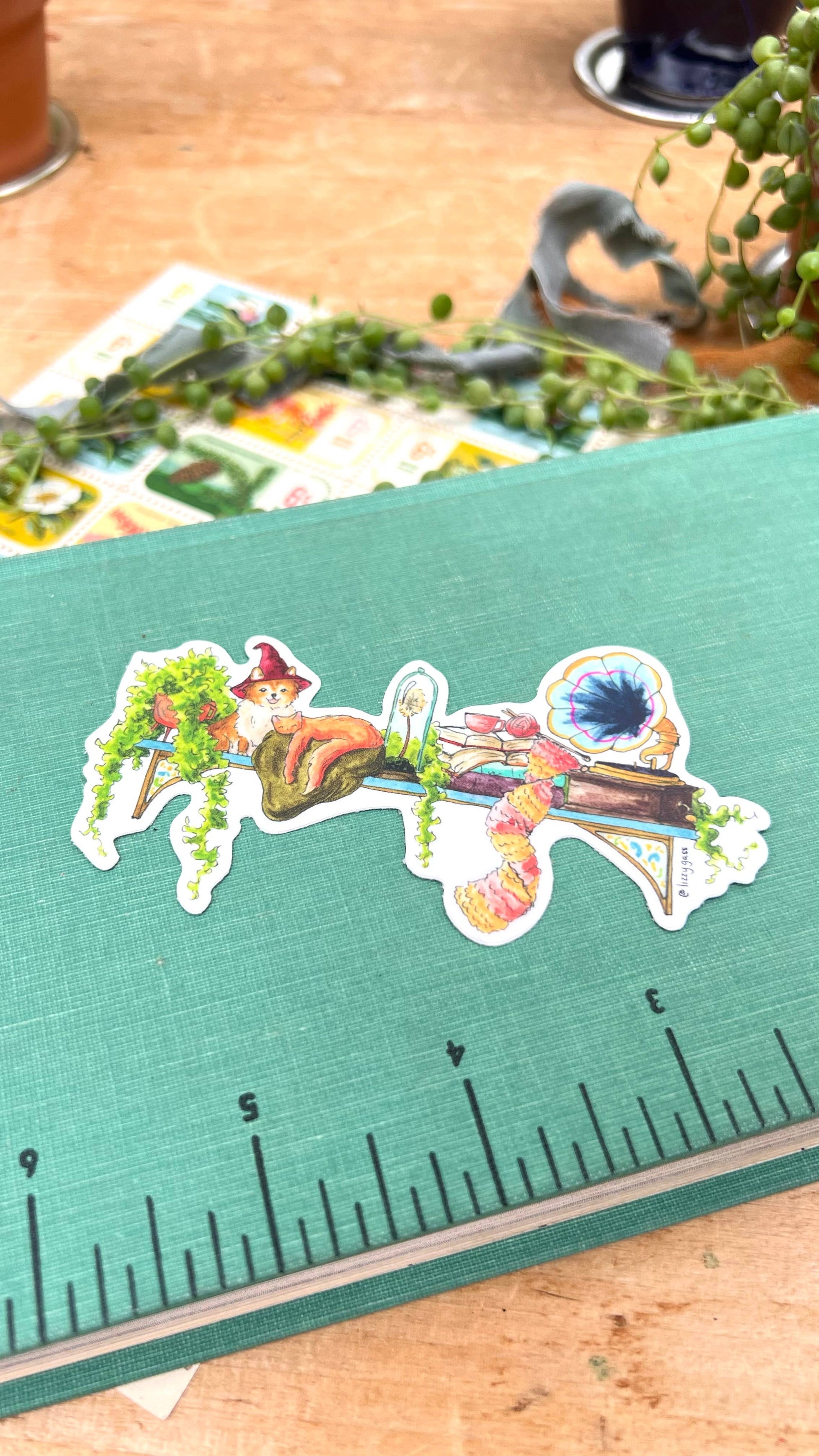 The Hedge Witch's Shelf Sticker